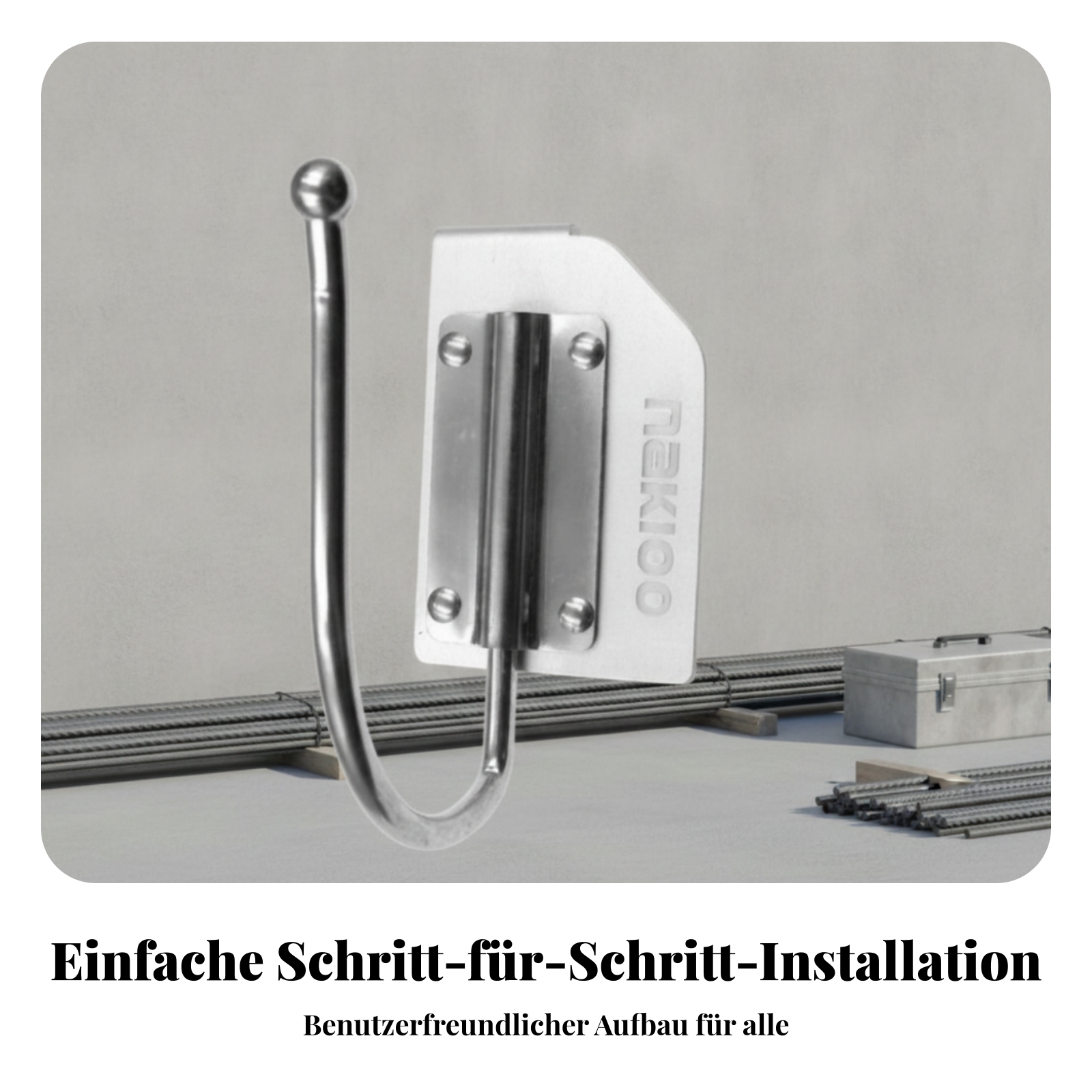 Gürtelhaken Edelstahl Werkzeughalter Verschraubt - Produktbild 5