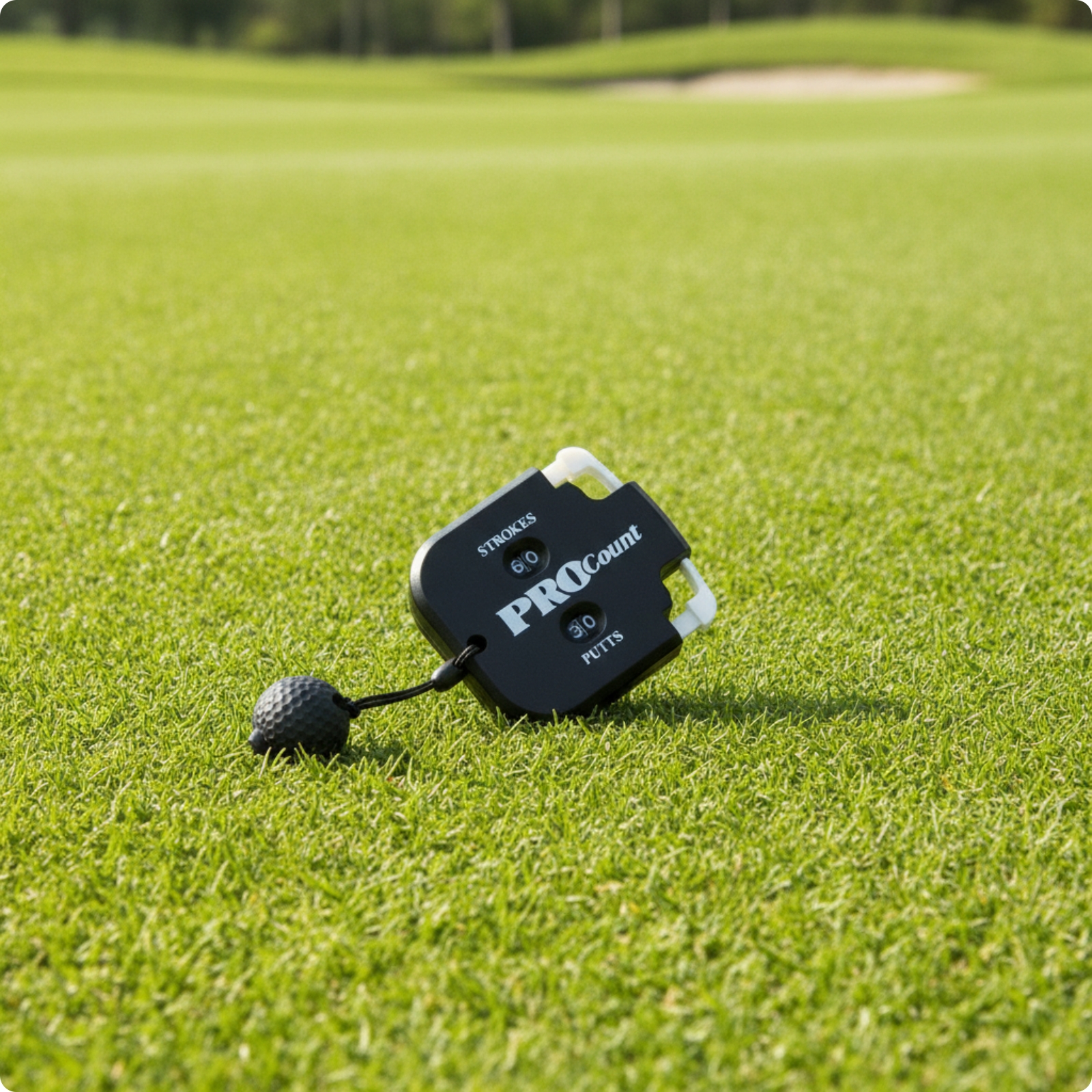 Portable 2-Player Golf Counter Two-Window Golf Counter Carrying Strap