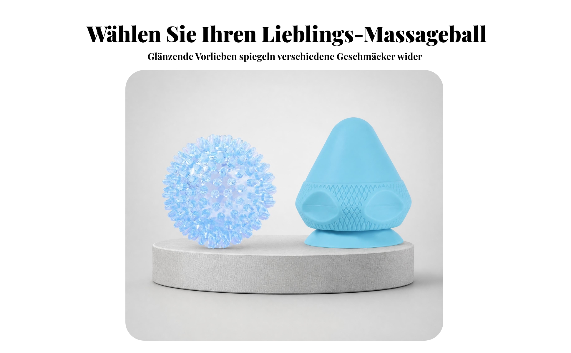 2 Pieces Igelball Set Dicht Genoppt Massageball mit Noppen Spiky