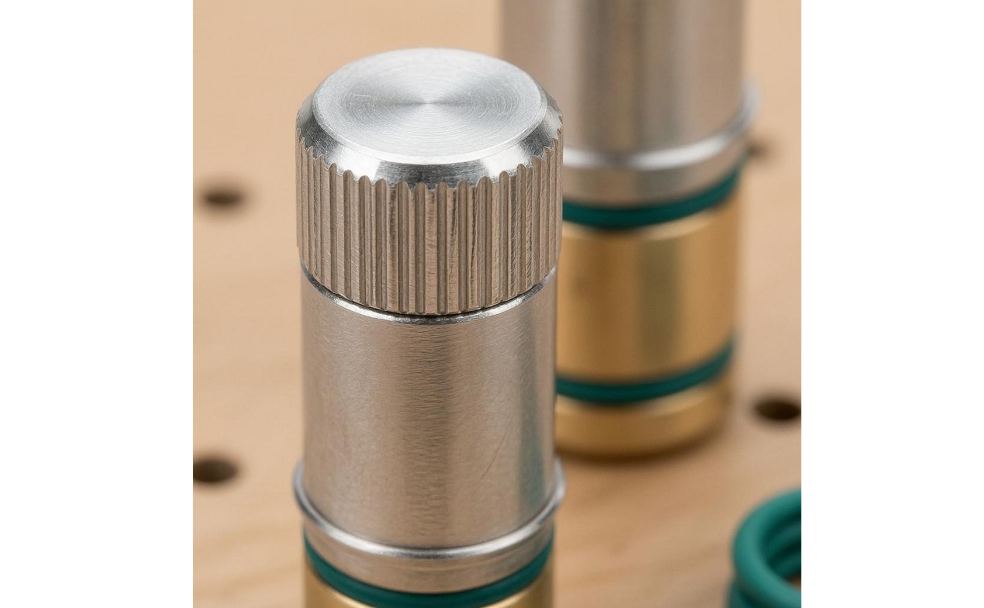 Self-Locking Table Stop Manual Twist Lock MFT Bench Stop Knurled Grip