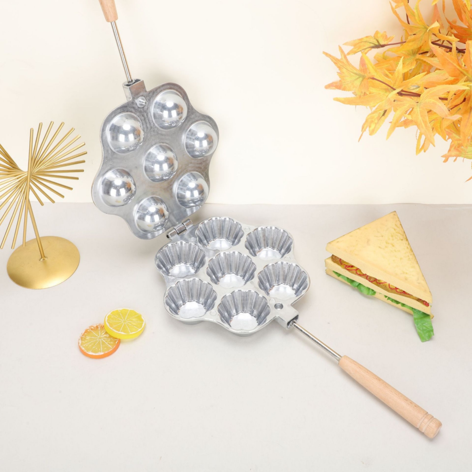 Pastry Tart Tart Mold Hinged Tartlet Cup Metal - Produktbild 5