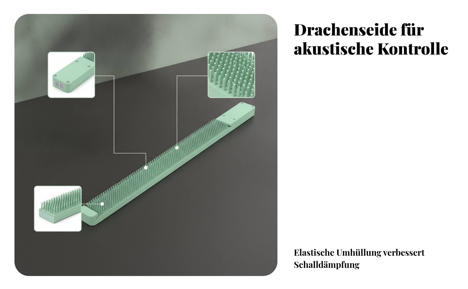 beleuchteter Guzheng-Dämpfer dekorative Beleuchtung Guzheng-Dämpfleiste