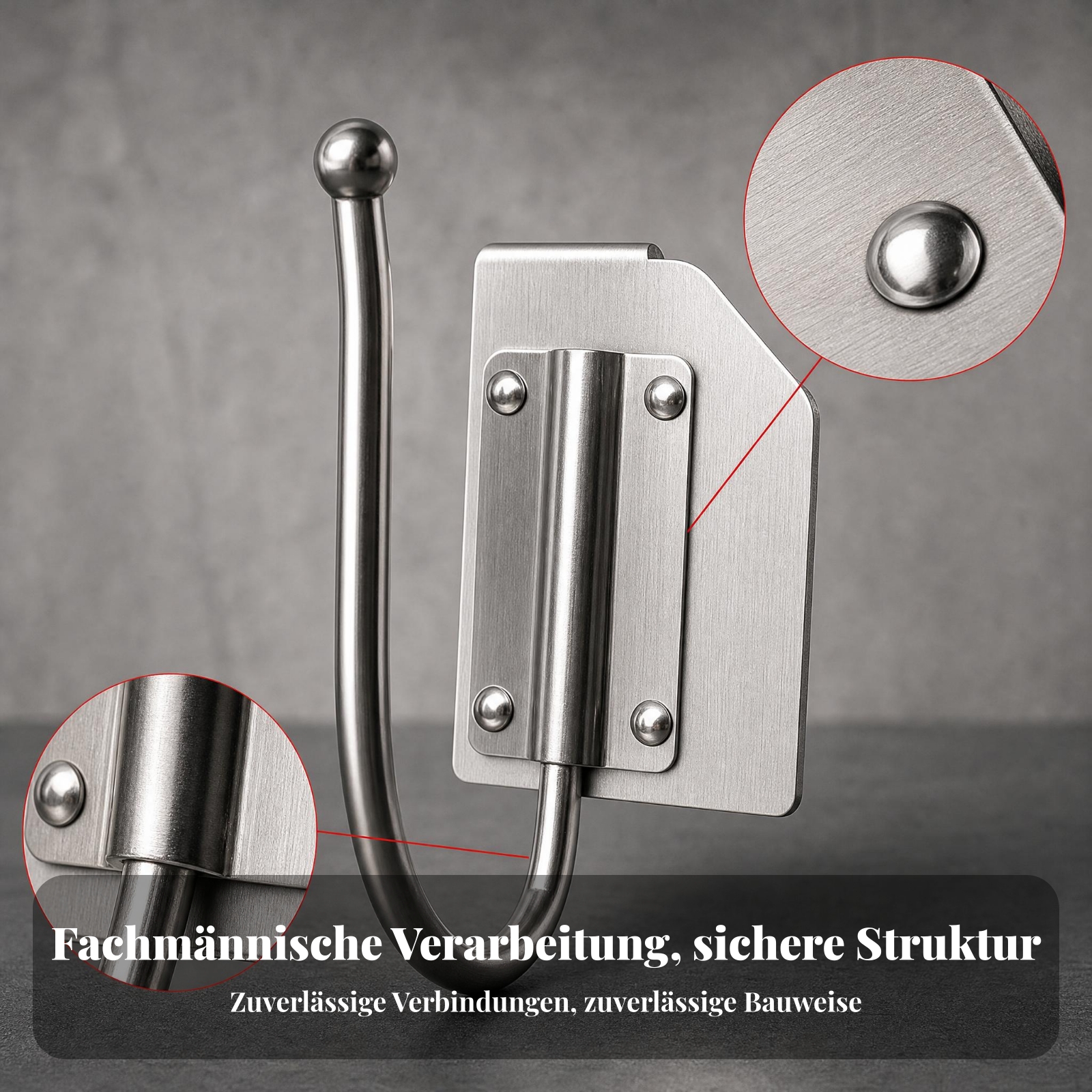 Gürtelhaken Edelstahl Werkzeughalter Verschraubt - Produktbild 3