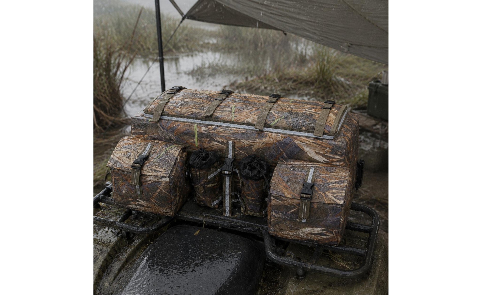 Rear Rack Bag Waterproof Rear ATV Bag 600D Oxford Cloth for Trail Riding