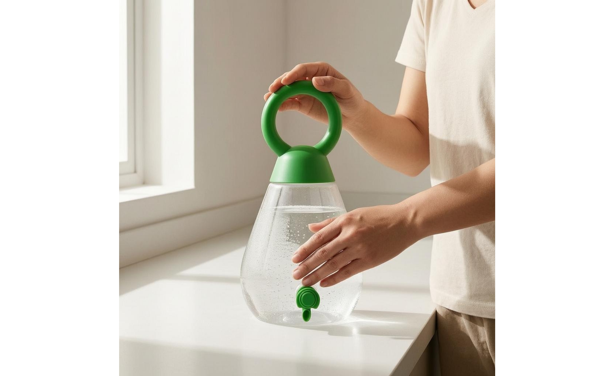 Tragbarer Getränkespender Großer Tragegriff Plastikgetränkespender