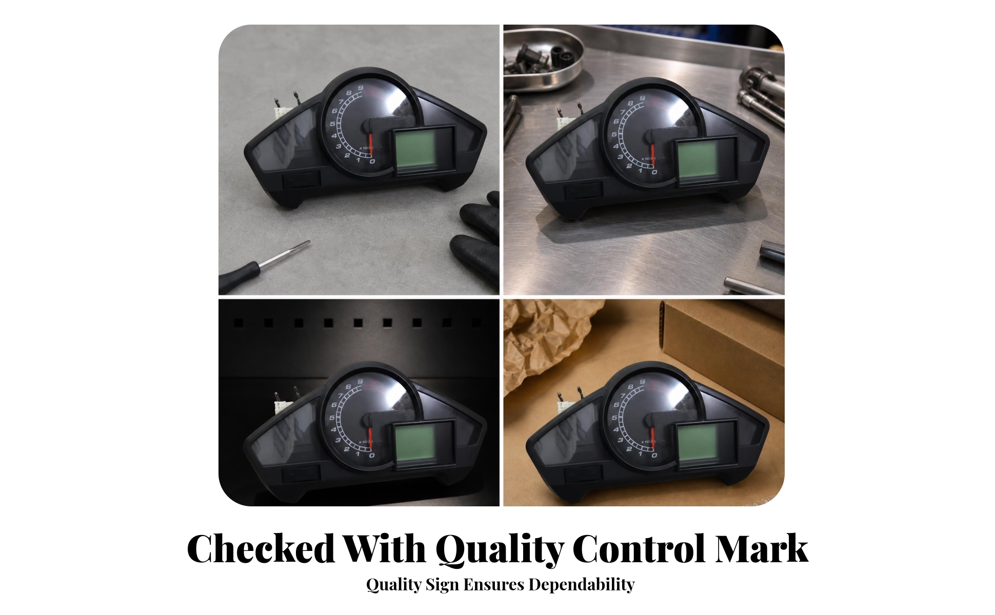 LCD Instrument Cluster Backlight Display Motorcycle Gauge Cluster