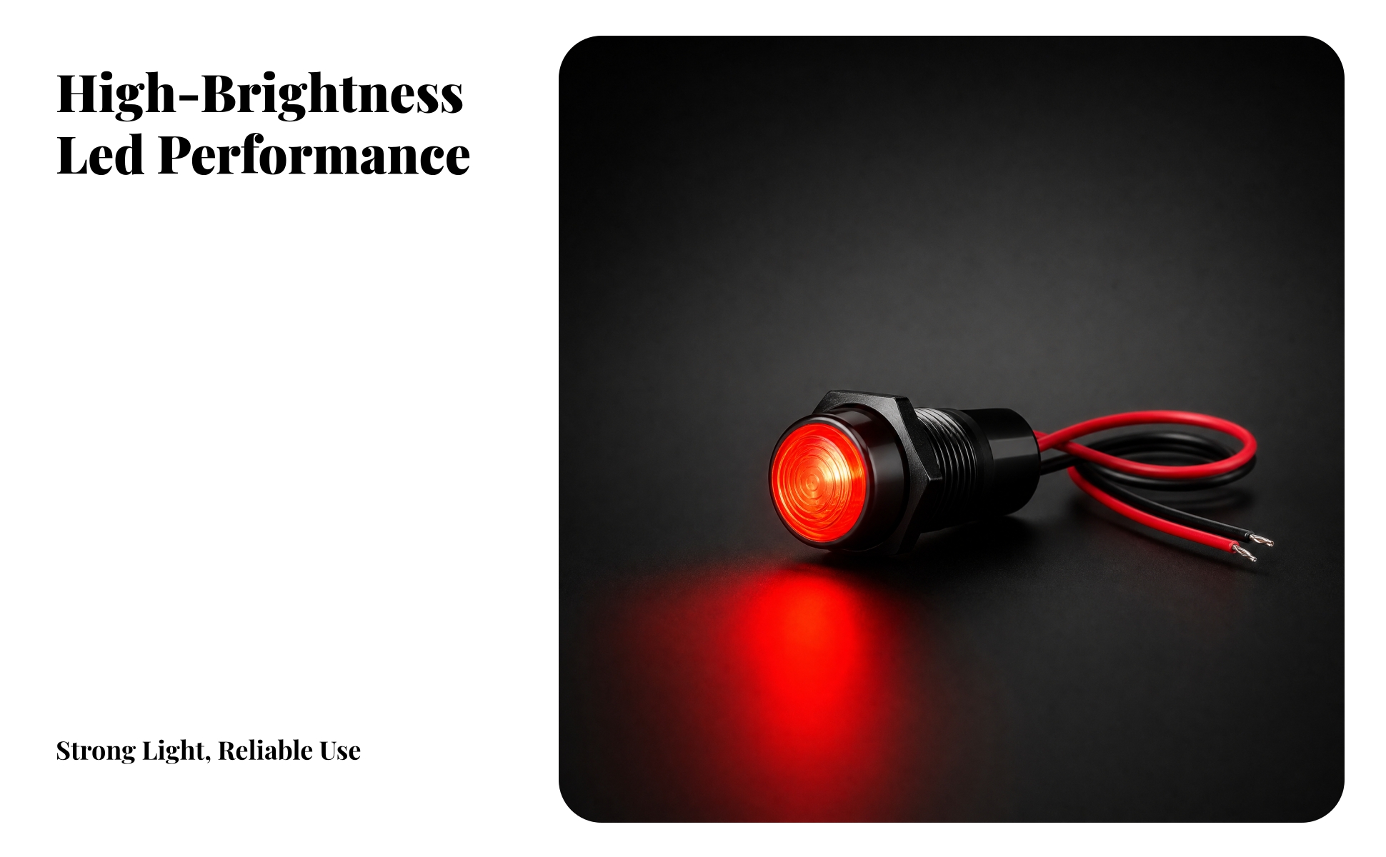 Automotive Warning Light Tube-Shaped Clamp Mount Warning Light Adjustable Knob