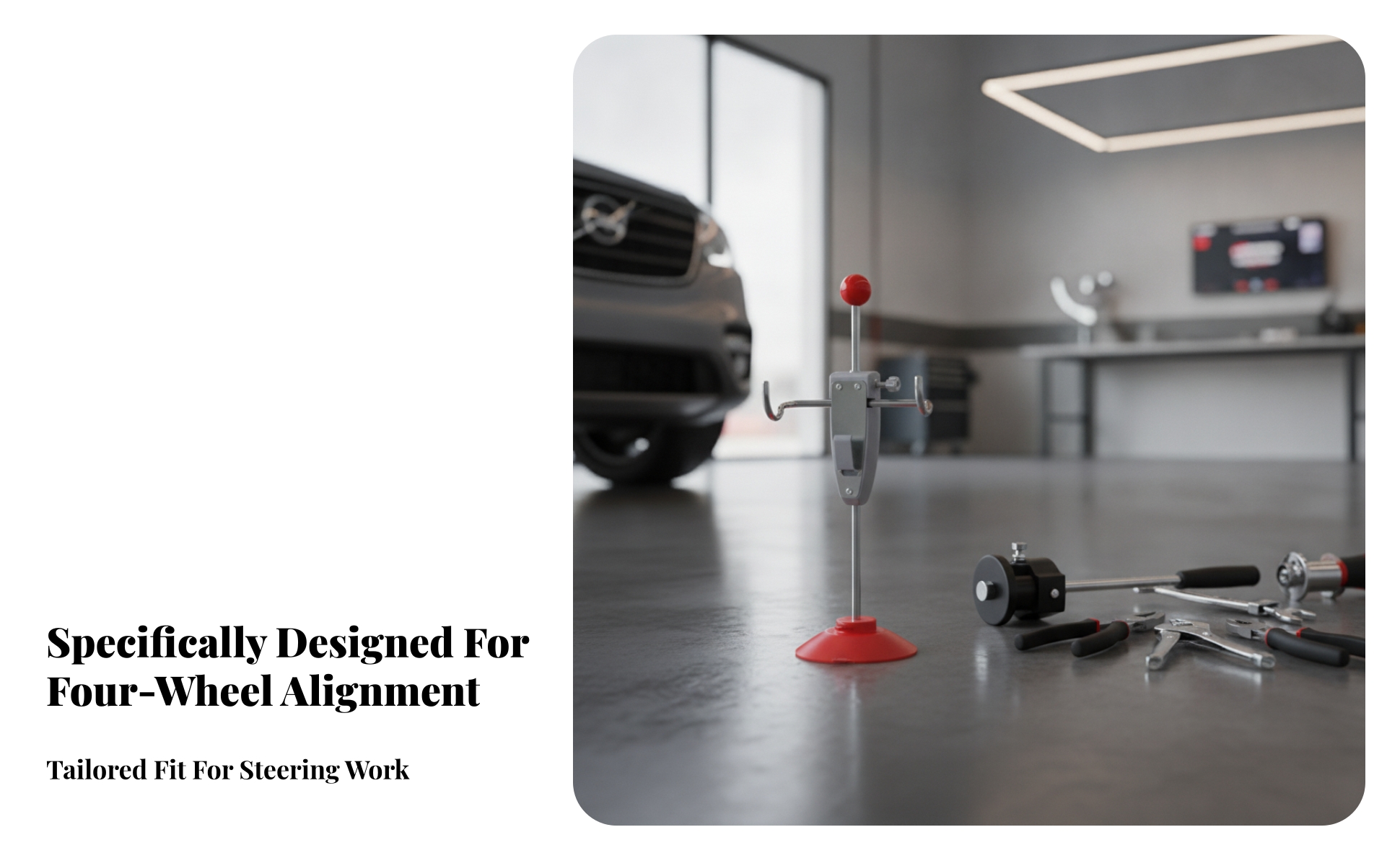 Adjustable Steering Lock Hook Arms Steering Wheel Lock Red Accents