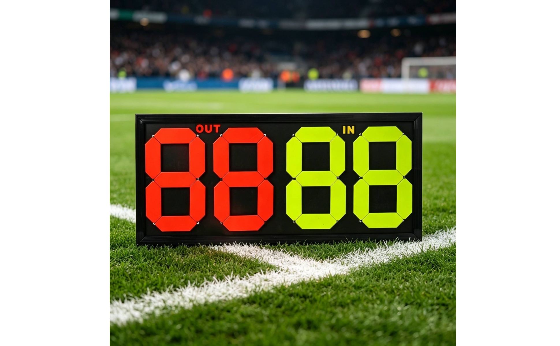 Soccer Substitution Board Handheld Substitution Scoreboard Printed Labels