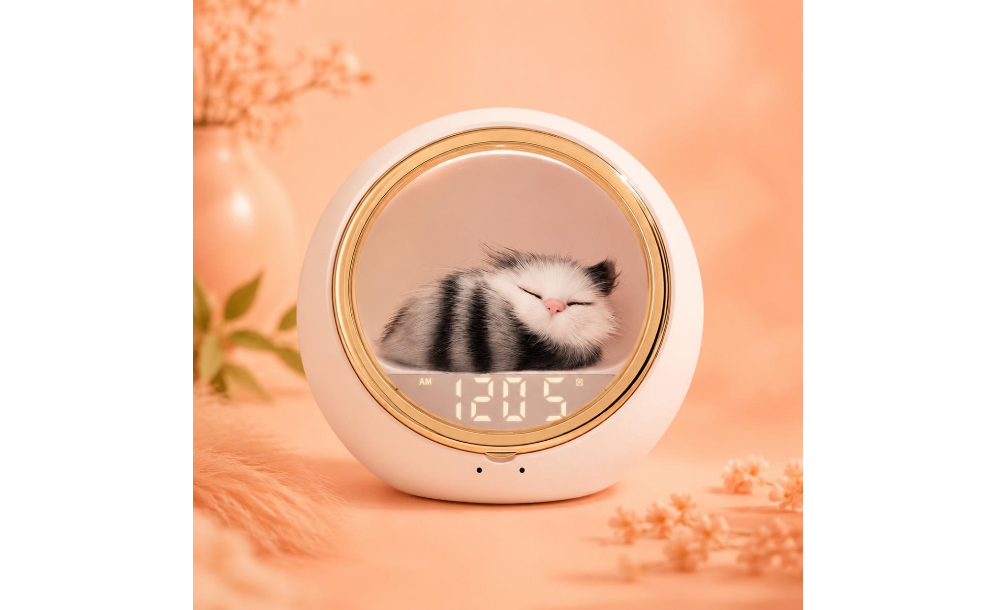 Feline Speaker Pet-Shaped Night Light Speaker Compact