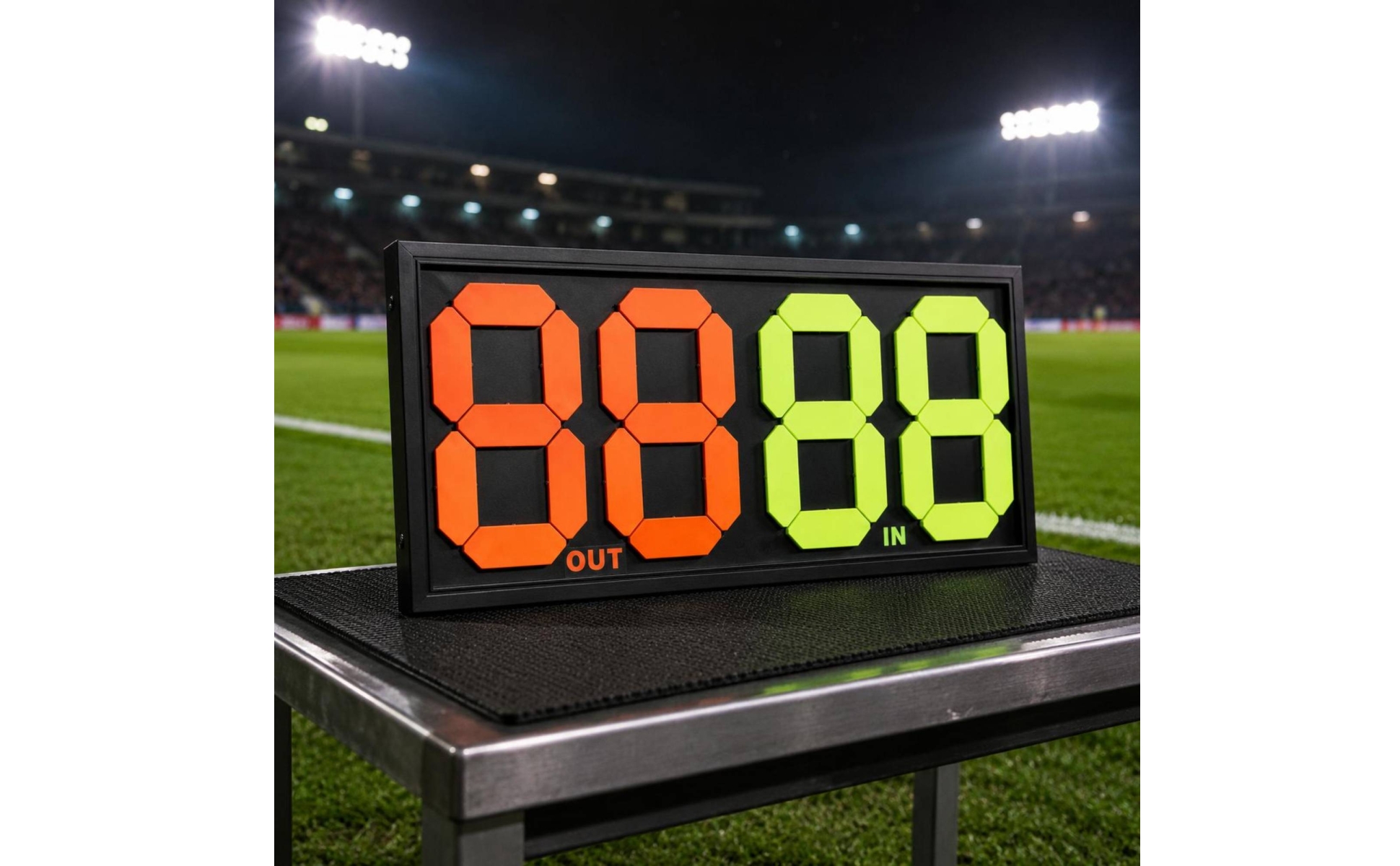 Soccer Substitution Board Handheld Substitution Scoreboard Printed Labels