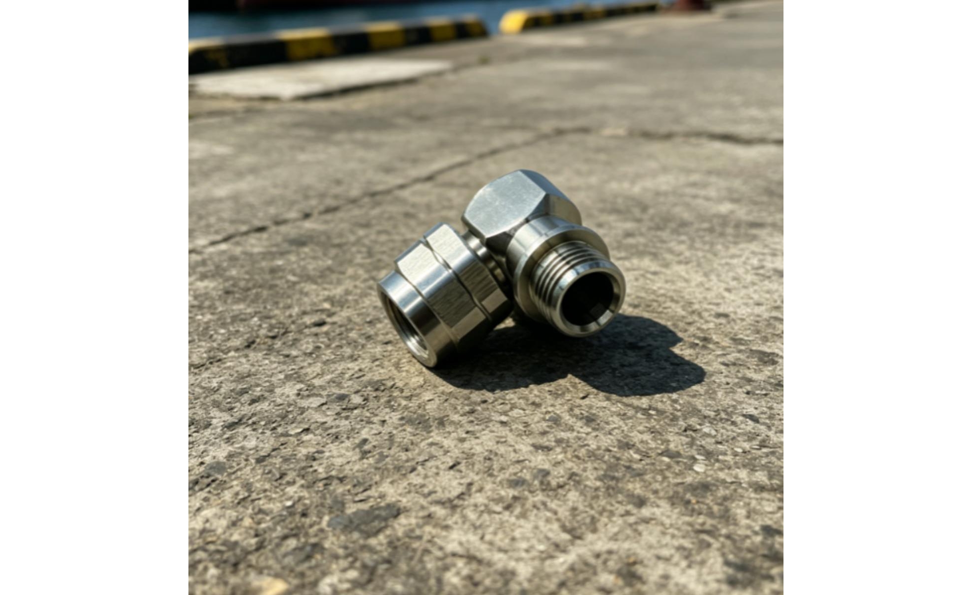 2 Pieces Dive Gear 316L Steel Elbow Fitting for Underwater
