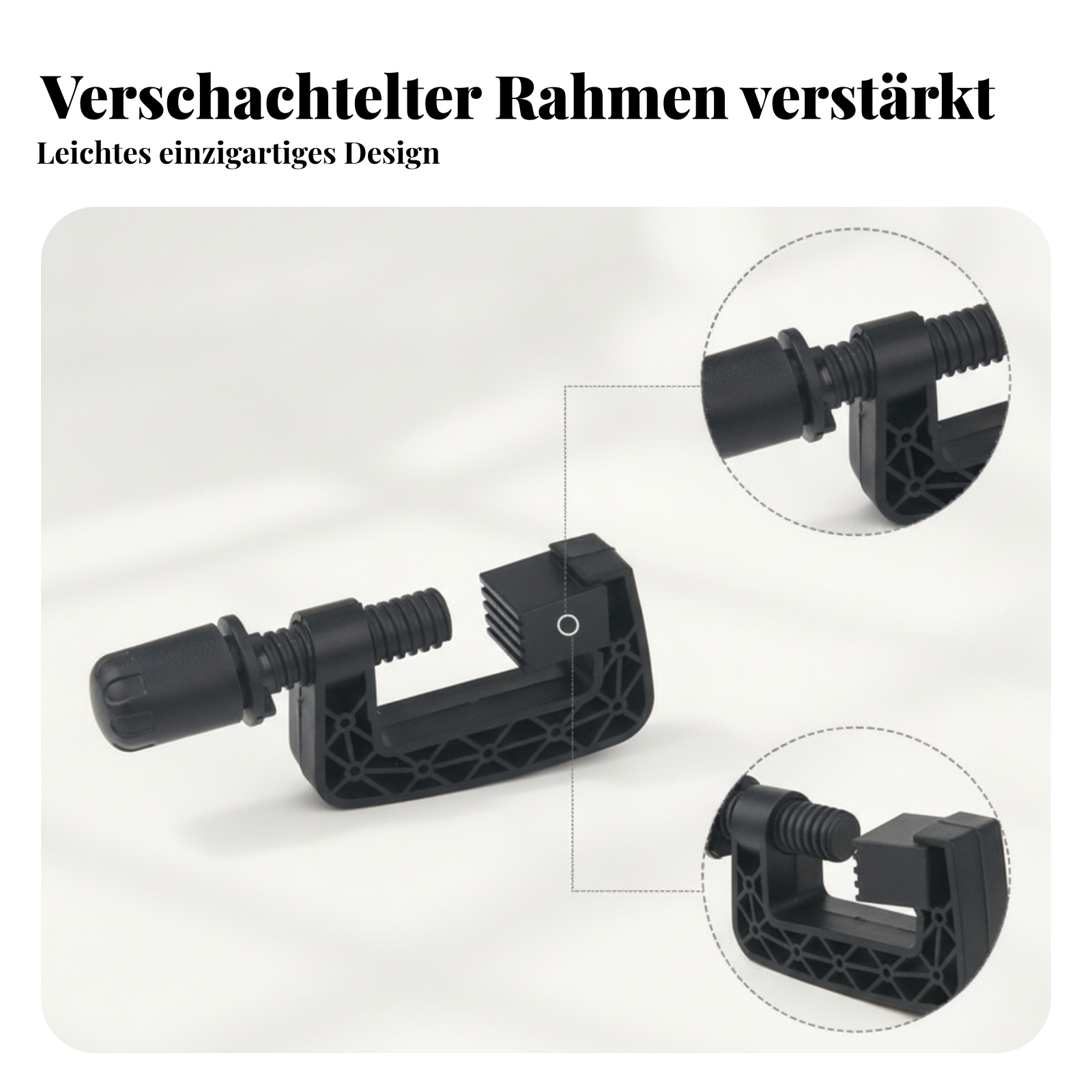 Stabil Rennlenkrad-Montageklemme G-förmige Lenkradklemme schwarz - Produktbild 2
