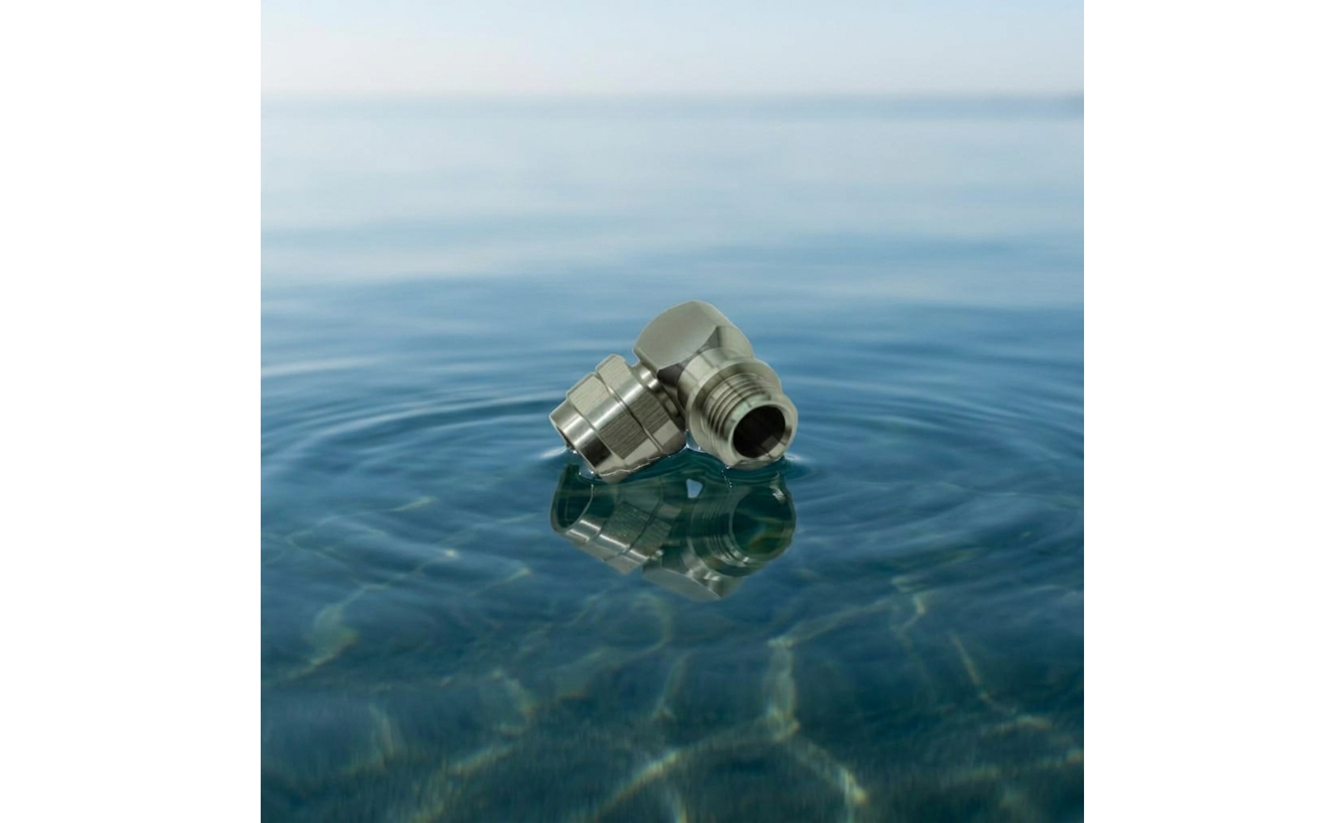 2 Pieces Dive Gear 316L Steel Elbow Fitting for Underwater