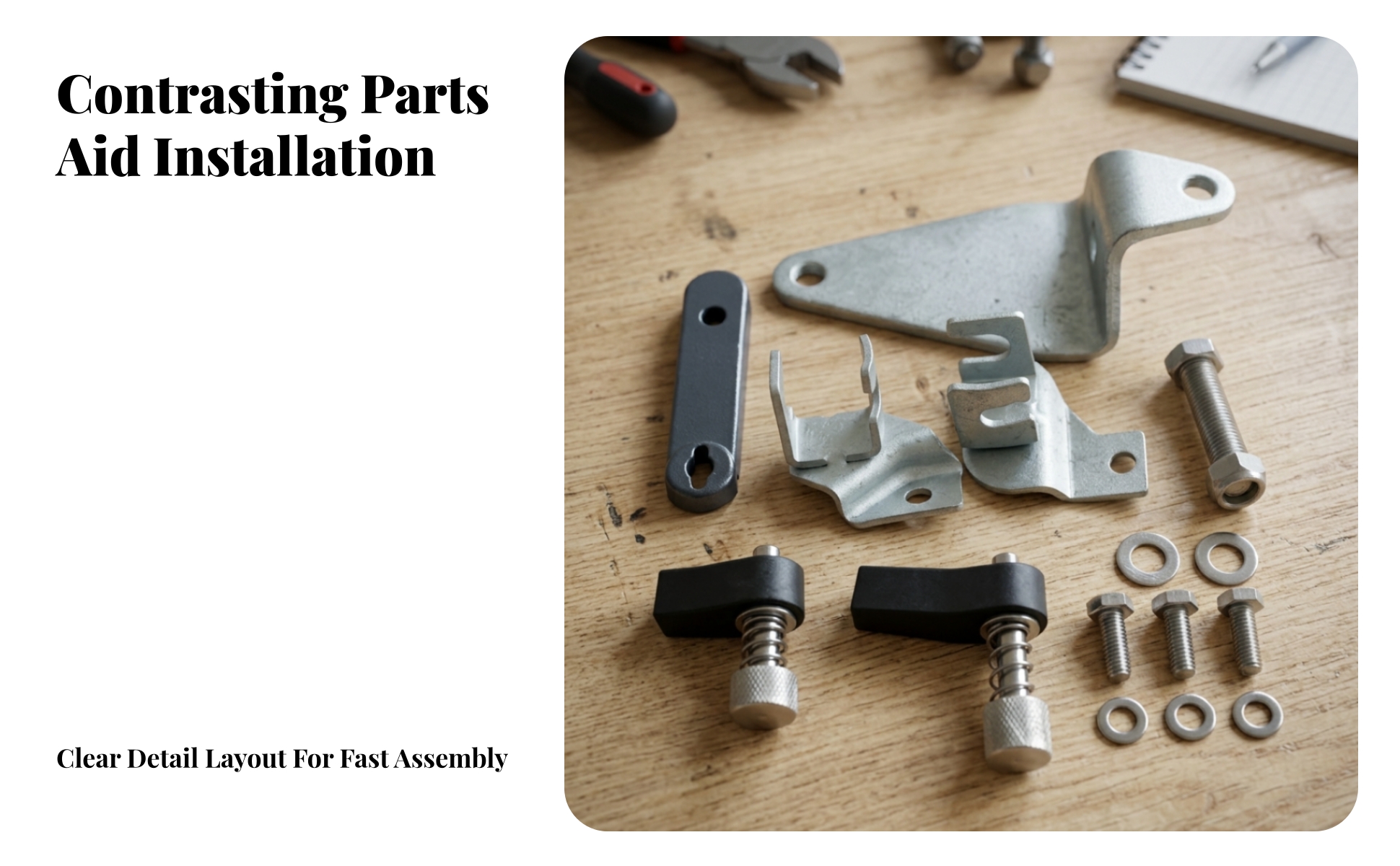 Marine Equipment Front Control Gear Linkage Kit Metal and Plastic