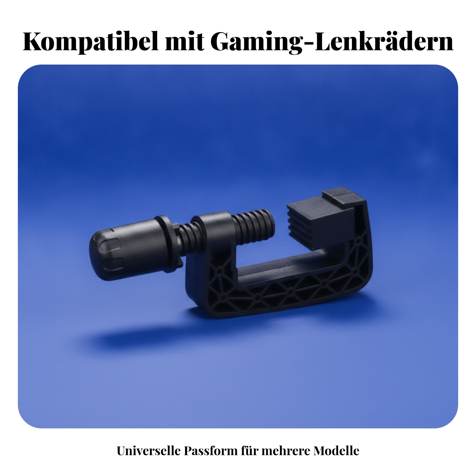 Stabil Rennlenkrad-Montageklemme G-förmige Lenkradklemme schwarz - Produktbild 5