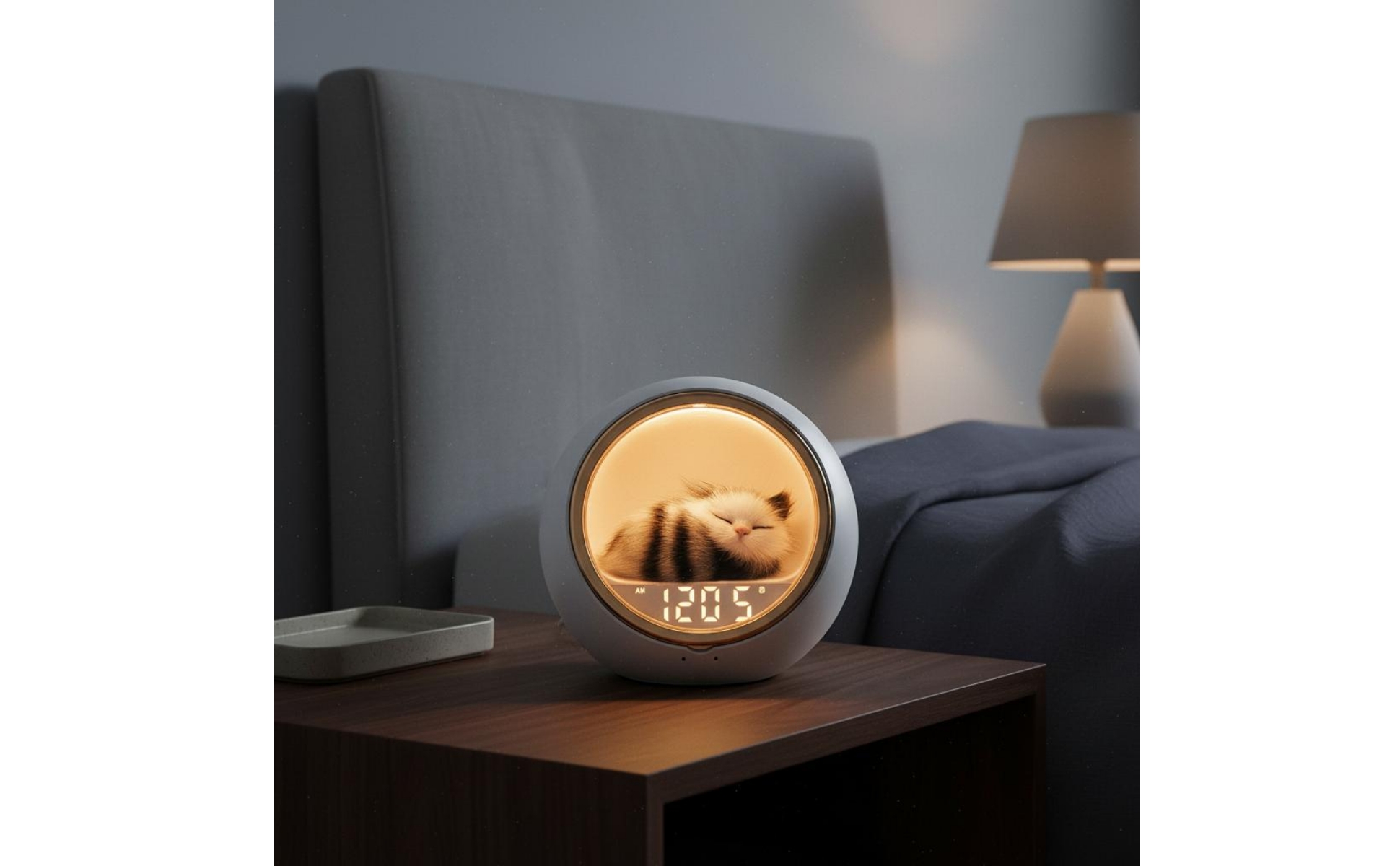 Feline Speaker Pet-Shaped Night Light Speaker Compact