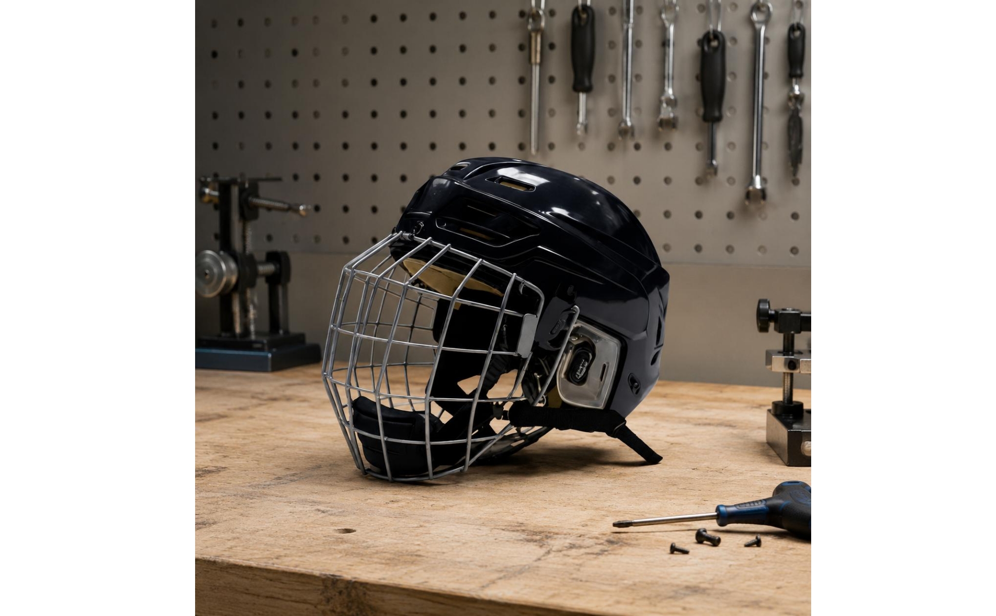 Ice Hockey Helmet Ear Guards Hockey Helmet with Face Guard Hard Shell