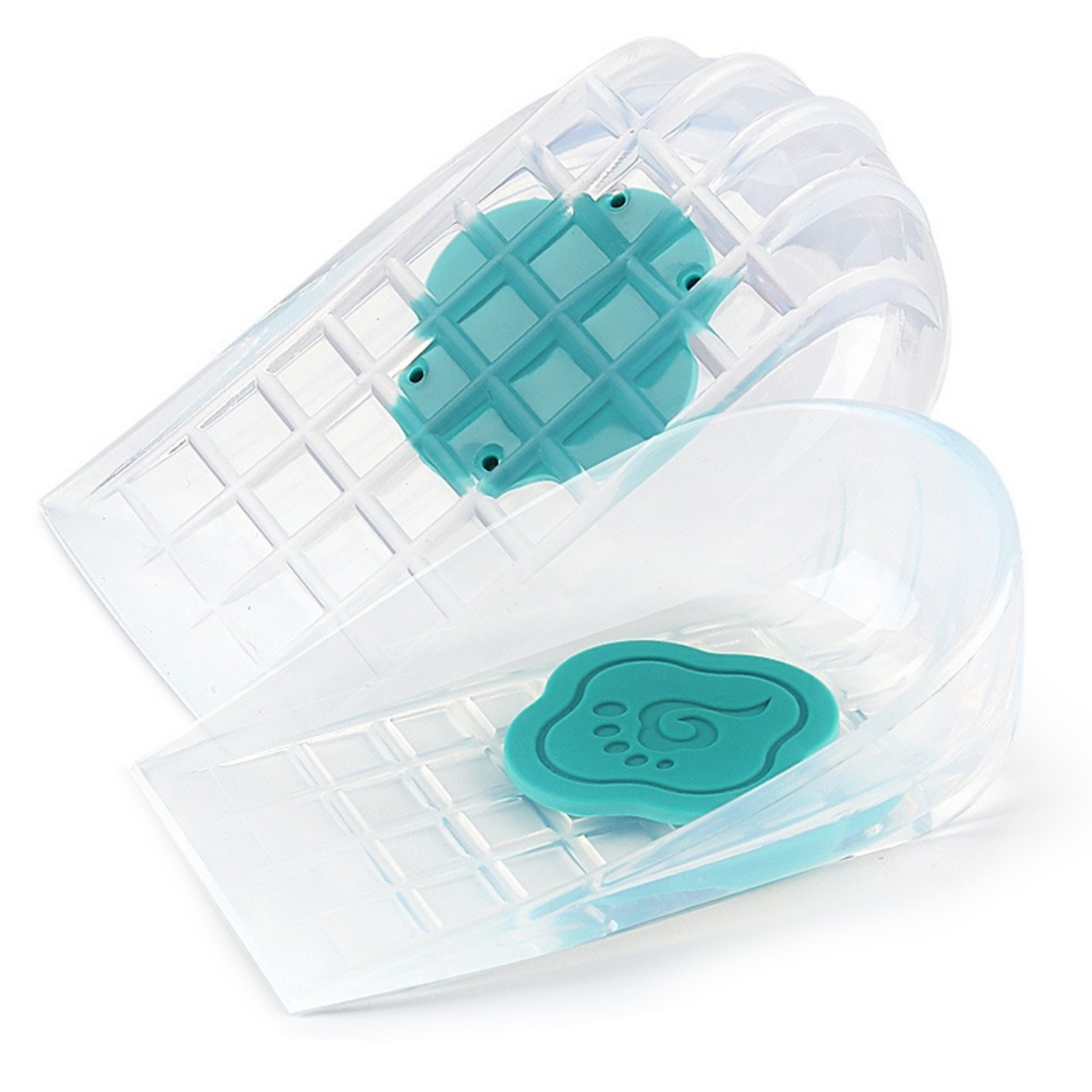 Silicone Heel Pad Pressure Relief Heel Cup Insert Transparent
