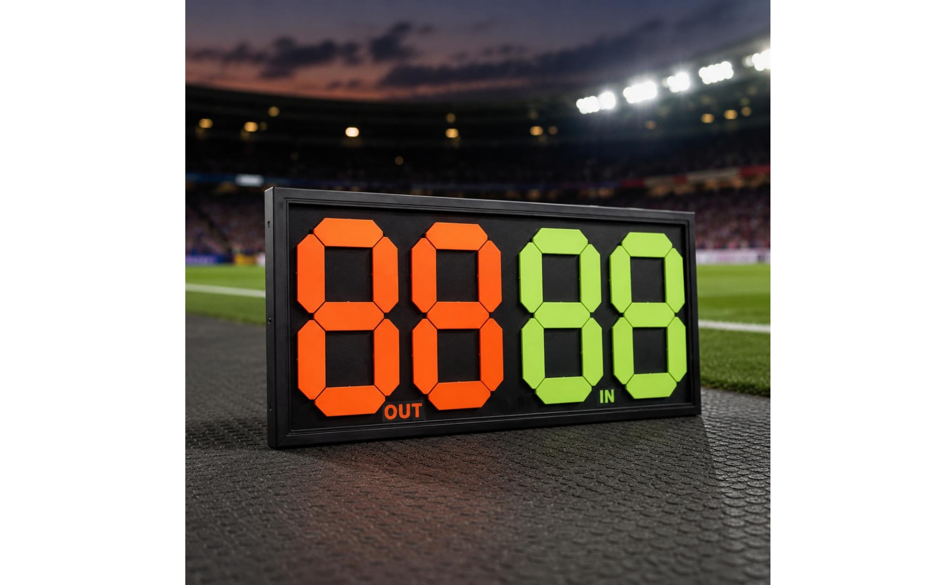 Soccer Substitution Board Handheld Substitution Scoreboard Printed Labels