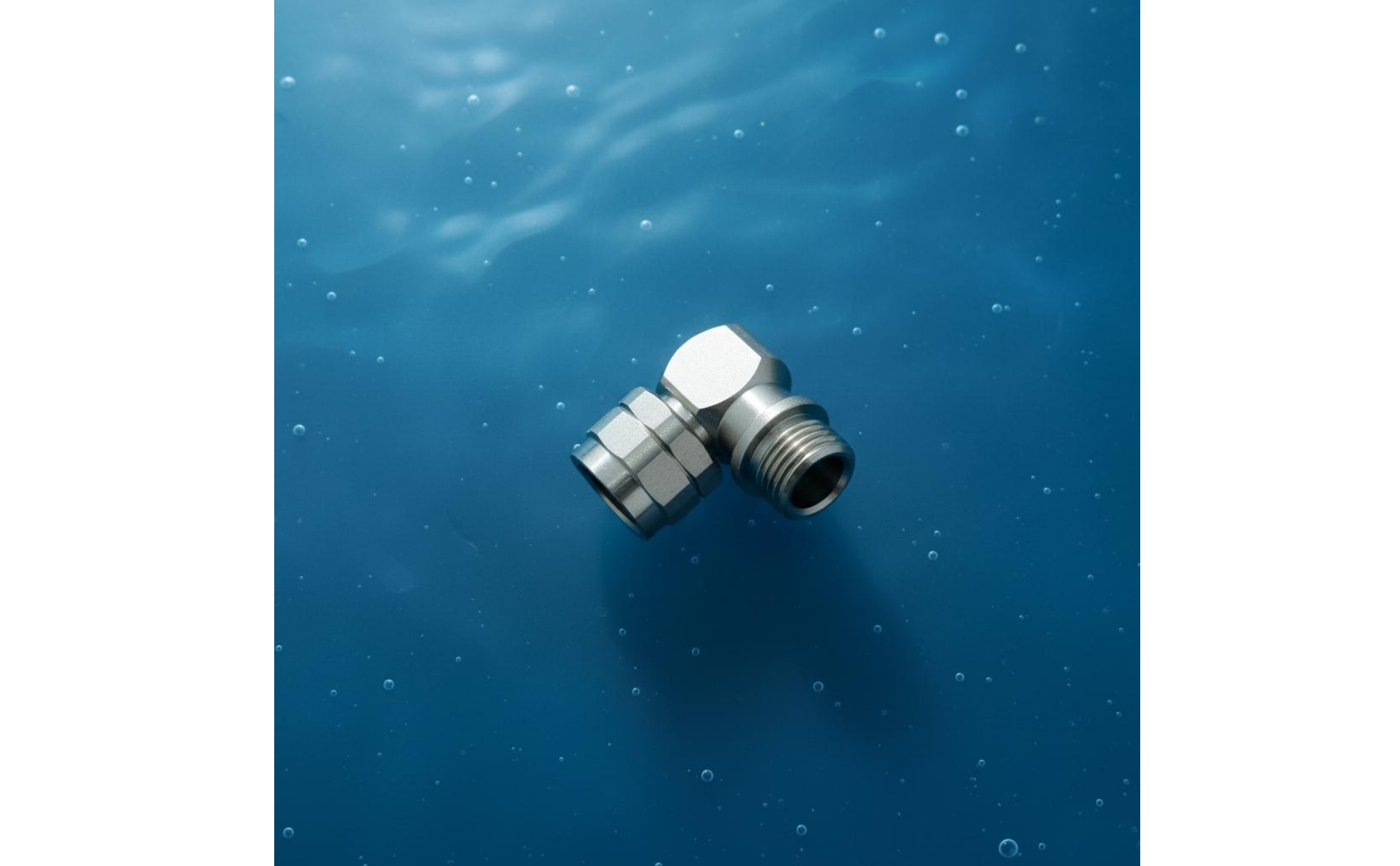 2 Pieces Dive Gear 316L Steel Elbow Fitting for Underwater