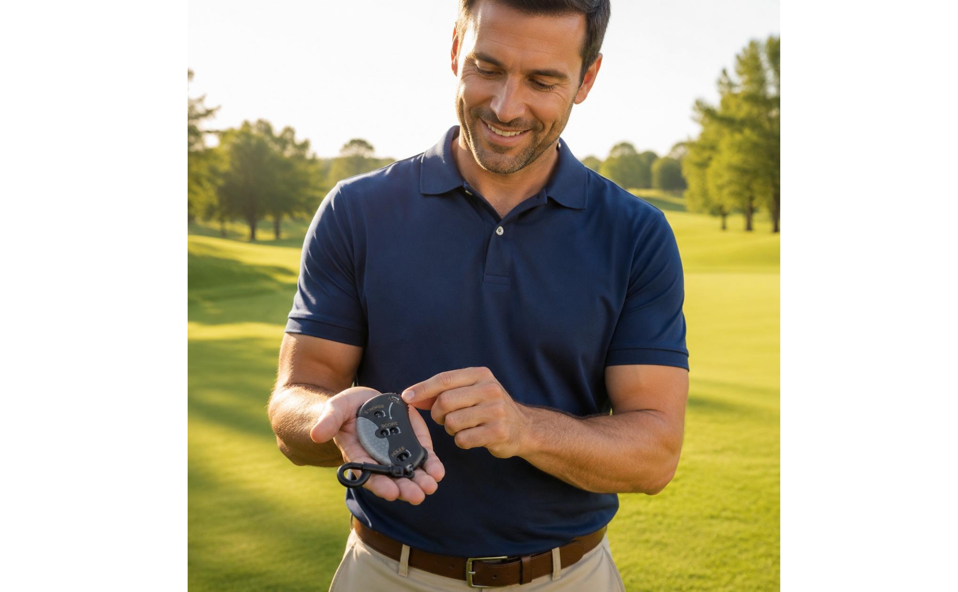 Golf Score Counter Numbered Dials Attachable Golf Score Tracker Plastic