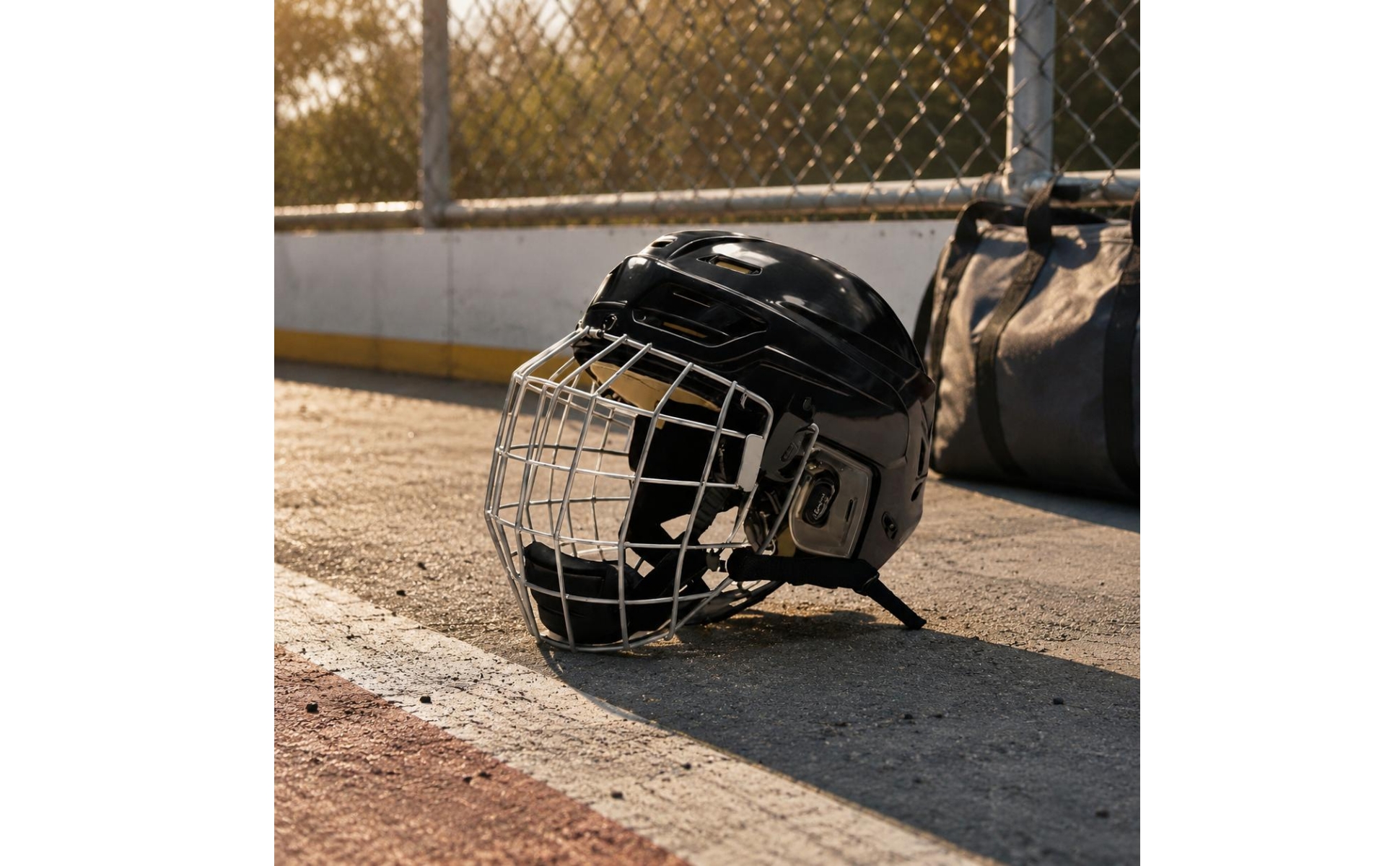Ice Hockey Helmet Ear Guards Hockey Helmet with Face Guard Hard Shell