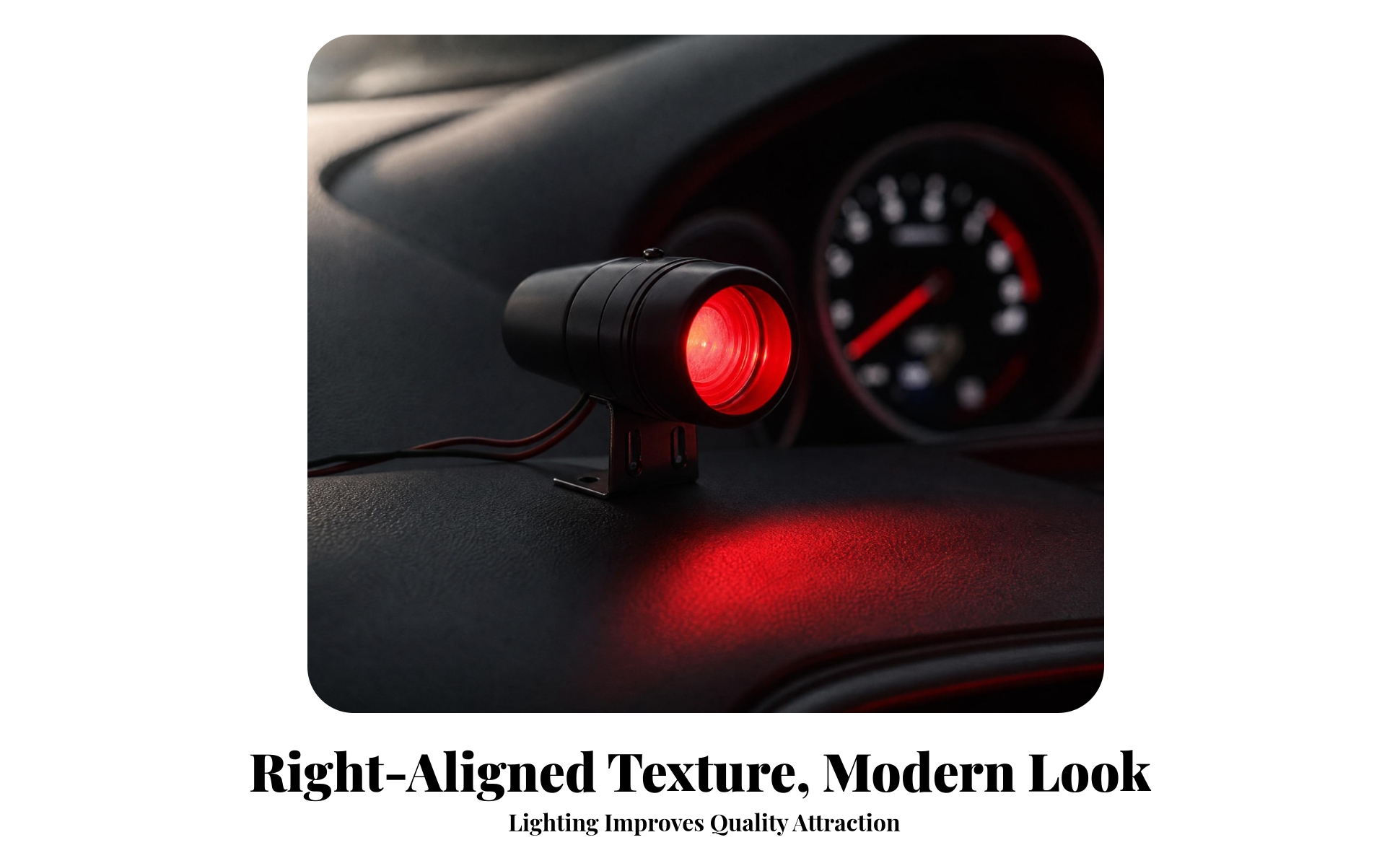 Automotive Warning Light Tube-Shaped Clamp Mount Warning Light Adjustable Knob