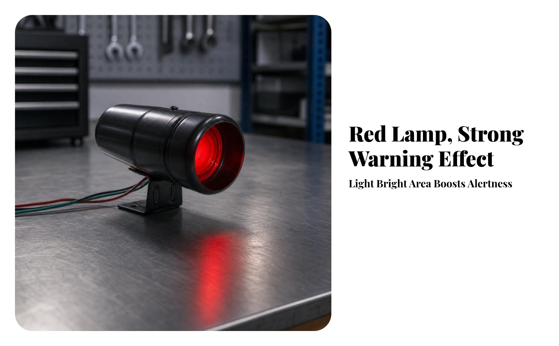 Automotive Warning Light Tube-Shaped Clamp Mount Warning Light Adjustable Knob