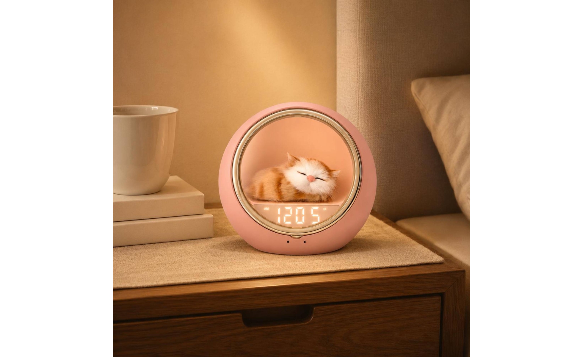 Feline Speaker Pet-Shaped Night Light Speaker Compact