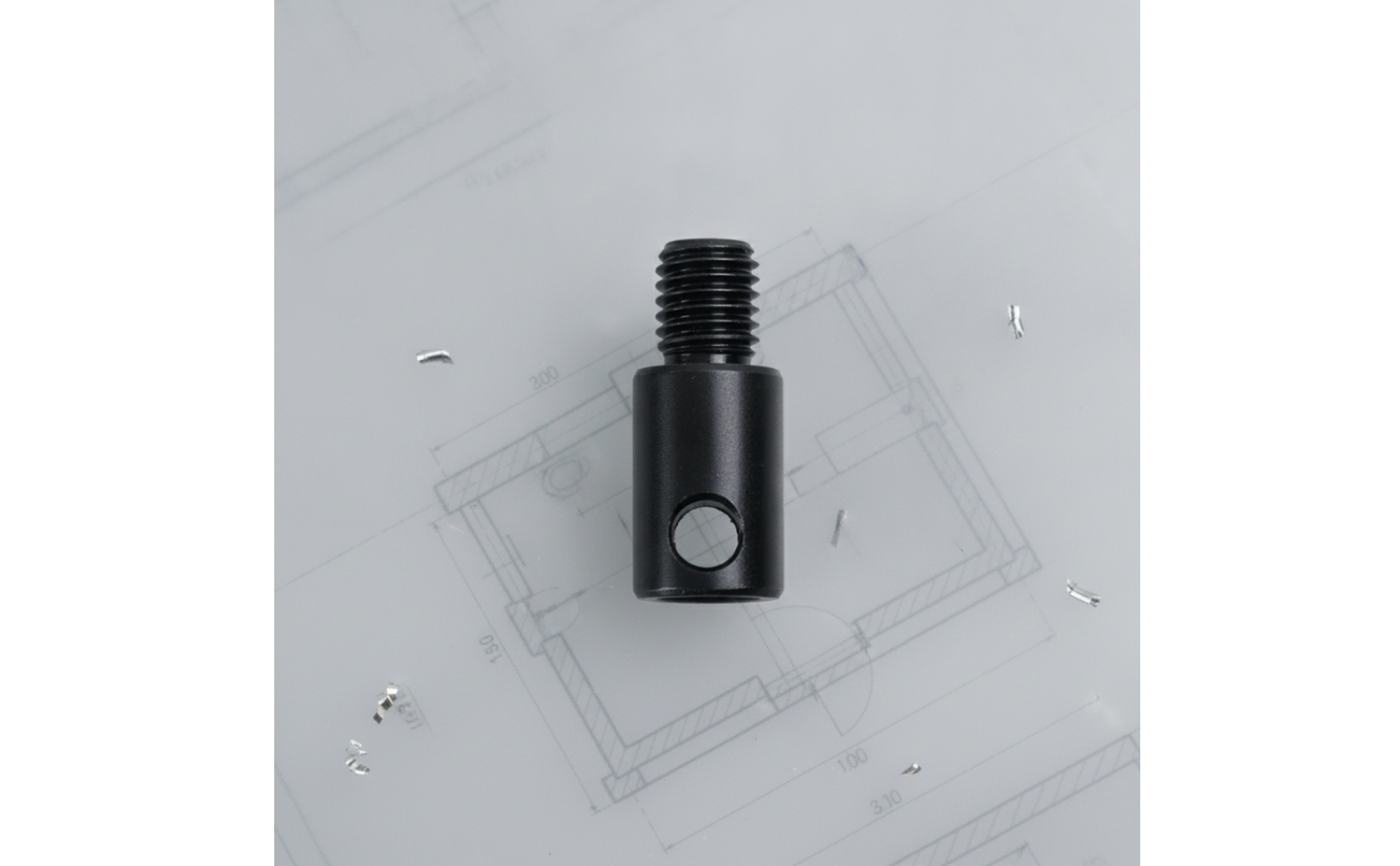 M14 Gewindekonverter hohe Belastbarkeit M14 Adapter für Erdbohrer für Heimwerker