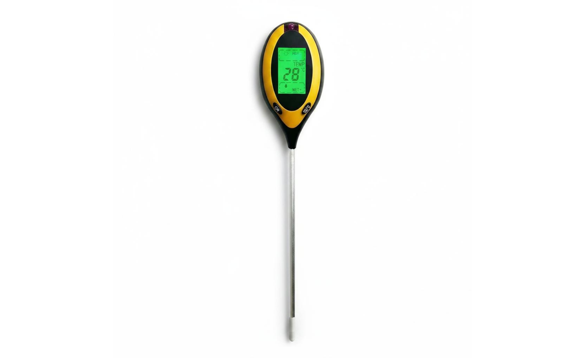 4-in-1 Soil Tester Green Backlight 4-Function Soil Meter Backlit Digital Display