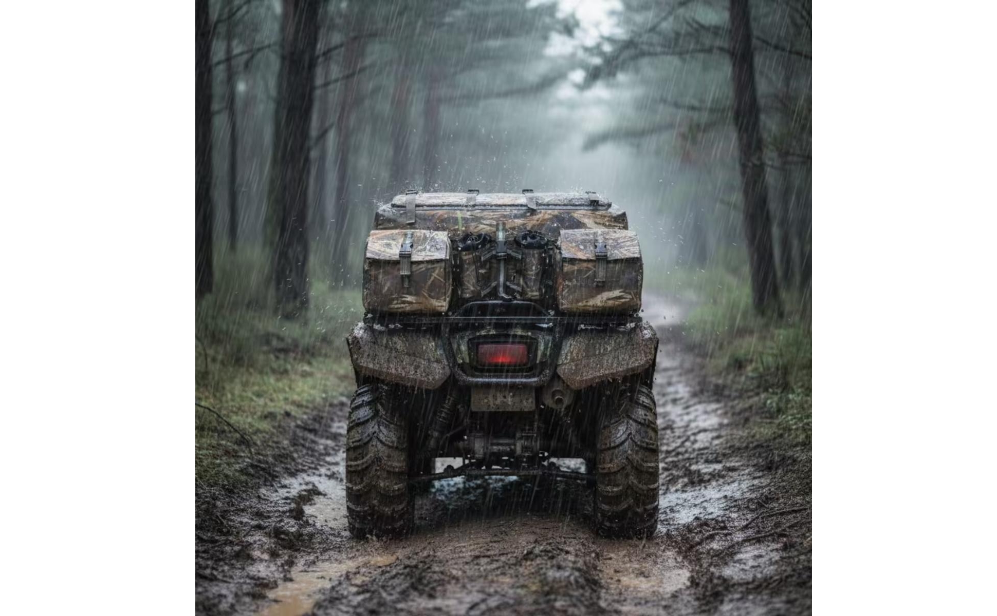 Rear Rack Bag Waterproof Rear ATV Bag 600D Oxford Cloth for Trail Riding