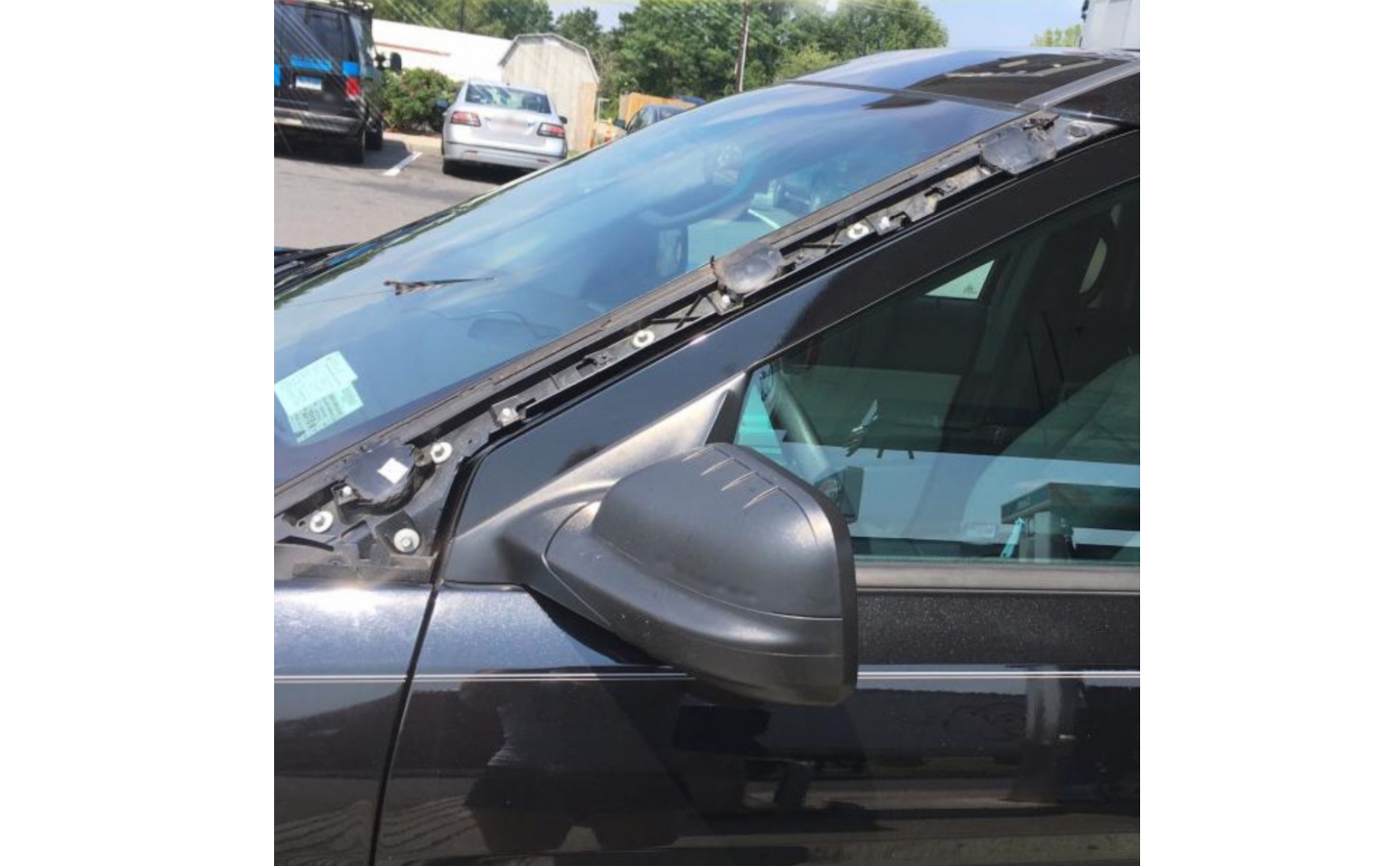 Front Windshield Trim Panel ABS Plastic Windshield Trim Panel Decorative