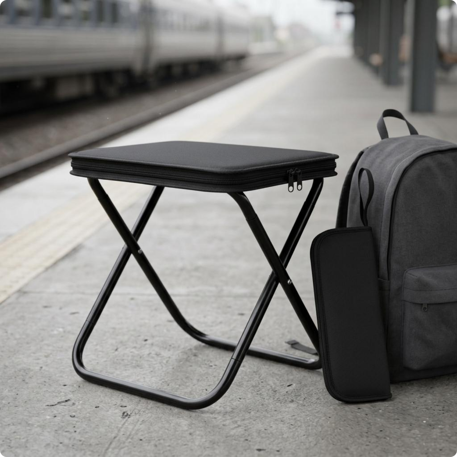 Gepolsterter Klapphocker gepolstert faltbarer Hocker klappbar