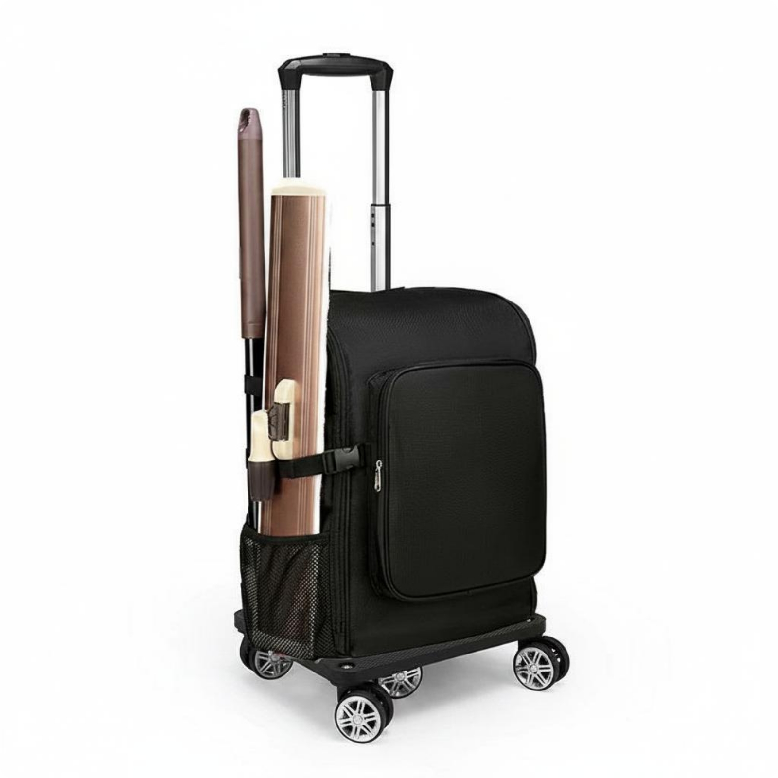 Rolling Cleaning Backpack Portable Trolley Cleaning Bag Wheeled for Service