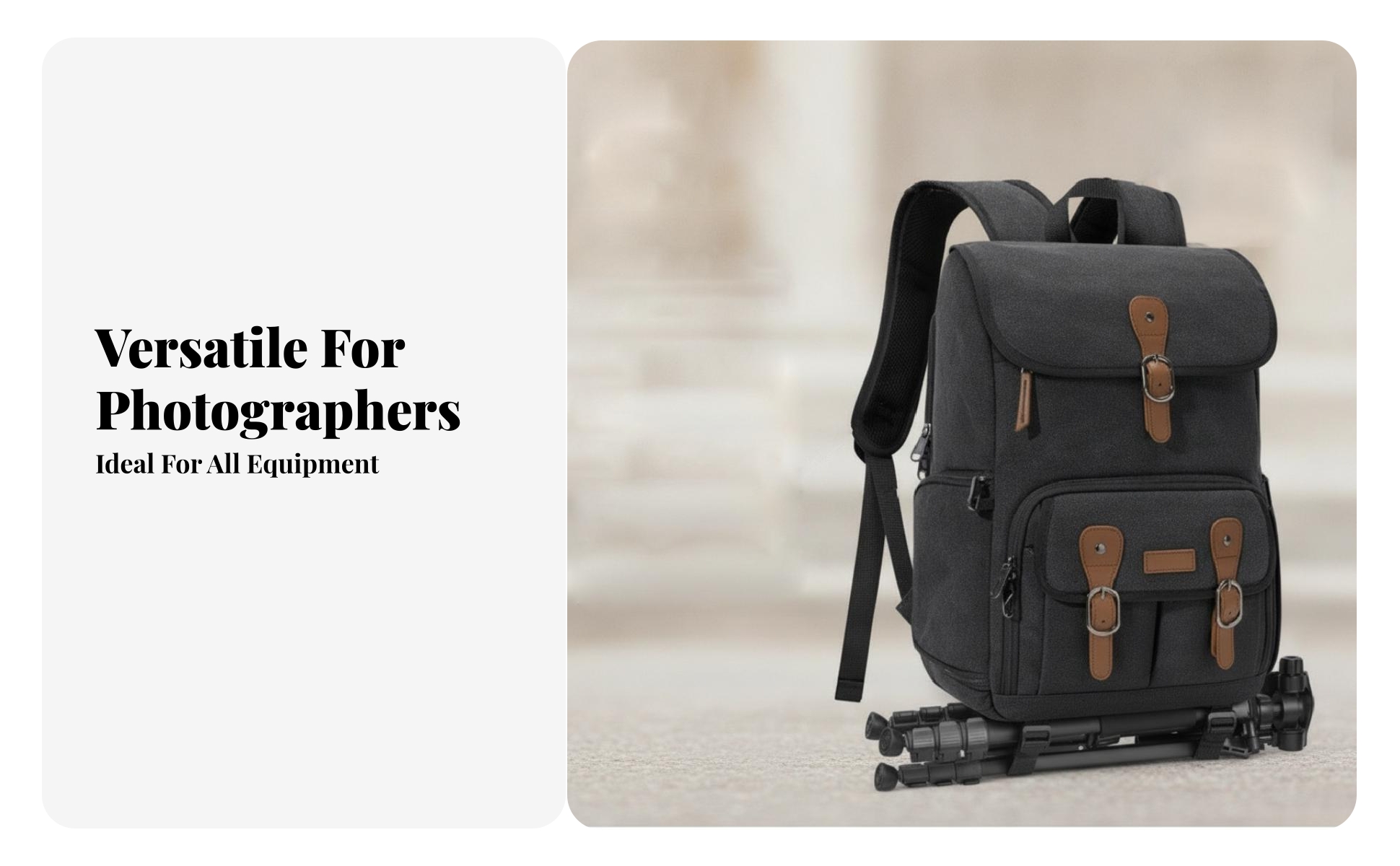 Camera Bag Backpack Canvas Laptop Camera Backpack Padded