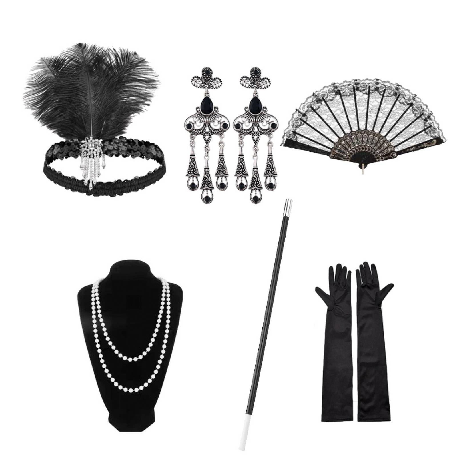 Dress-up Gear Gatsby Costume Set Cosplay Opera Gloves