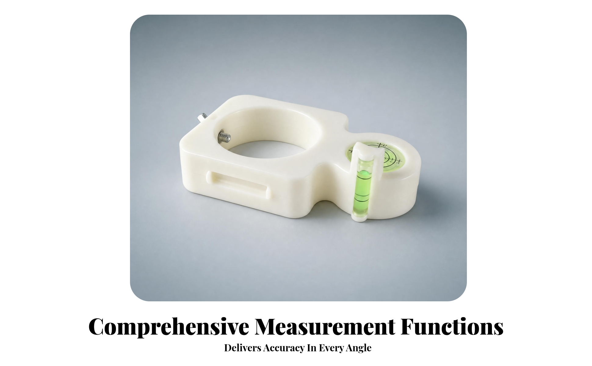 Leveling Tool ABS Plastic Bubble Level Guide Single-Piece