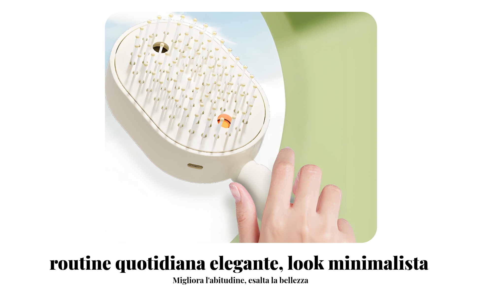 Pettine Massaggiante Elettrico Dentini Fini Pettine con Ugello Spray