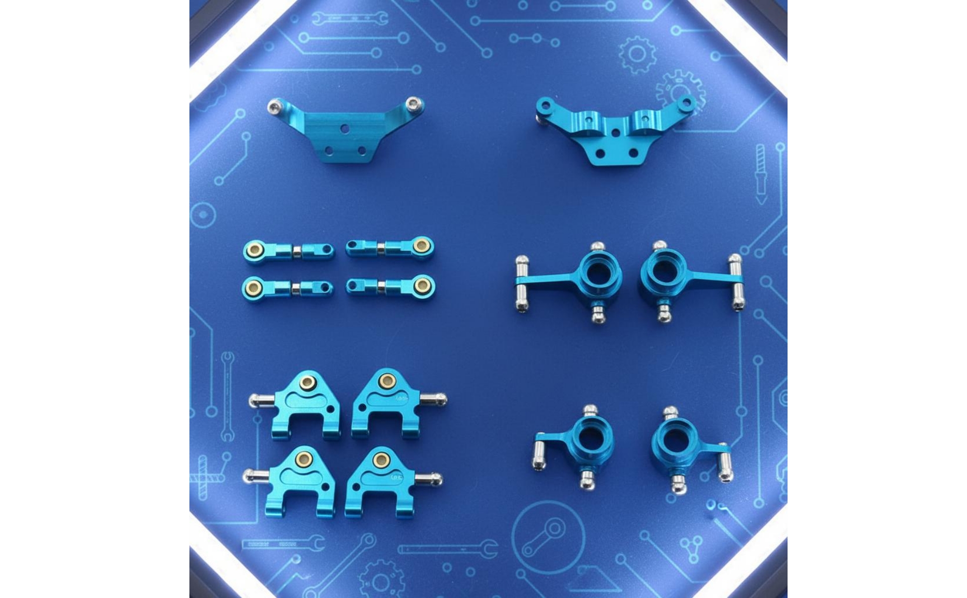 Alloy Set Anodized Blue Aluminum Set