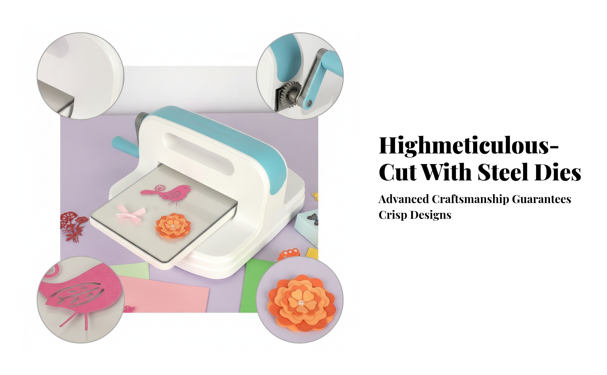 A5 Embossing and Die Machine Foldable Handle Die Cut and Emboss Machine
