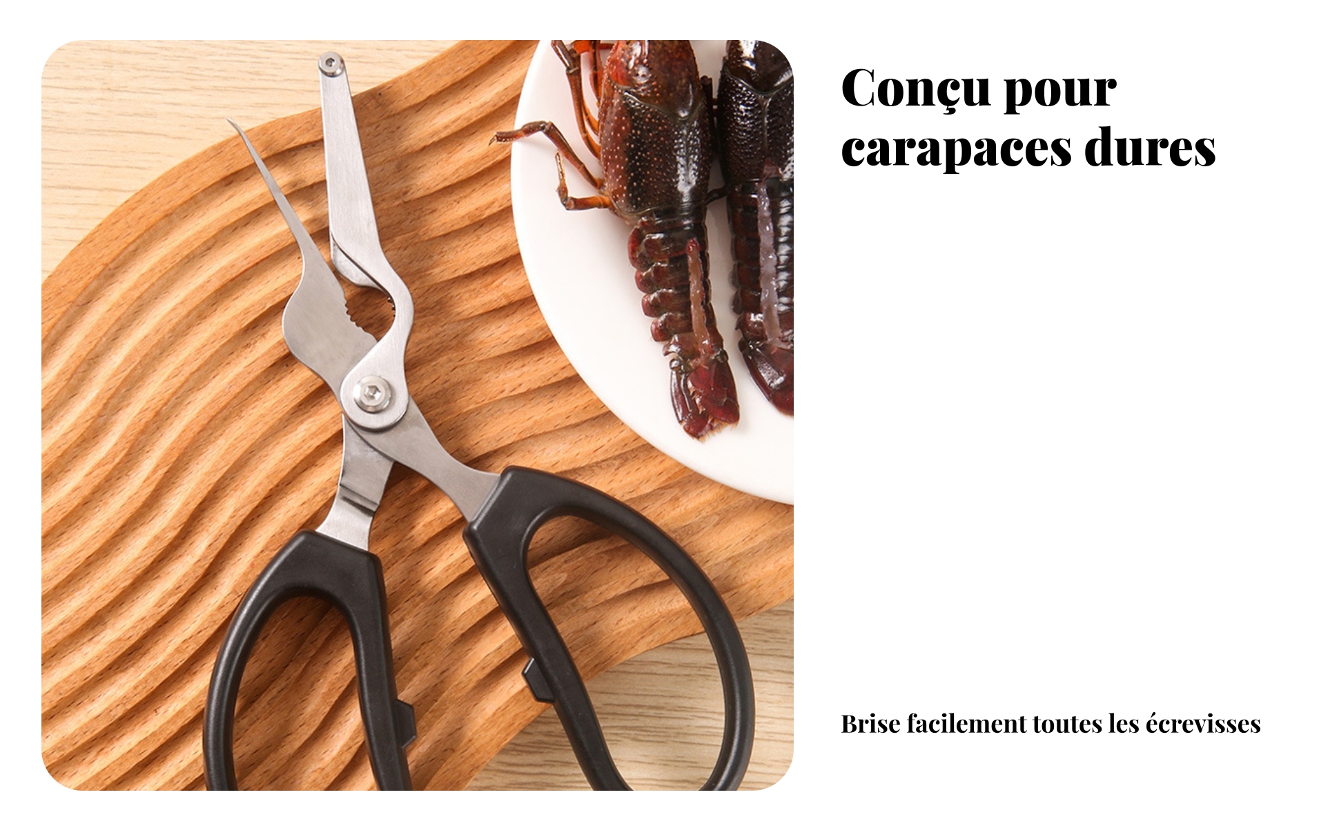 Homard Poignées Ergonomiques Cuisine Antidérapants