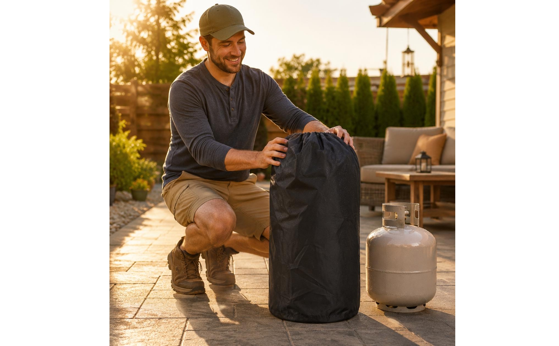 Gas Cylinder Cover Waterproof Propane Cylinder Cover