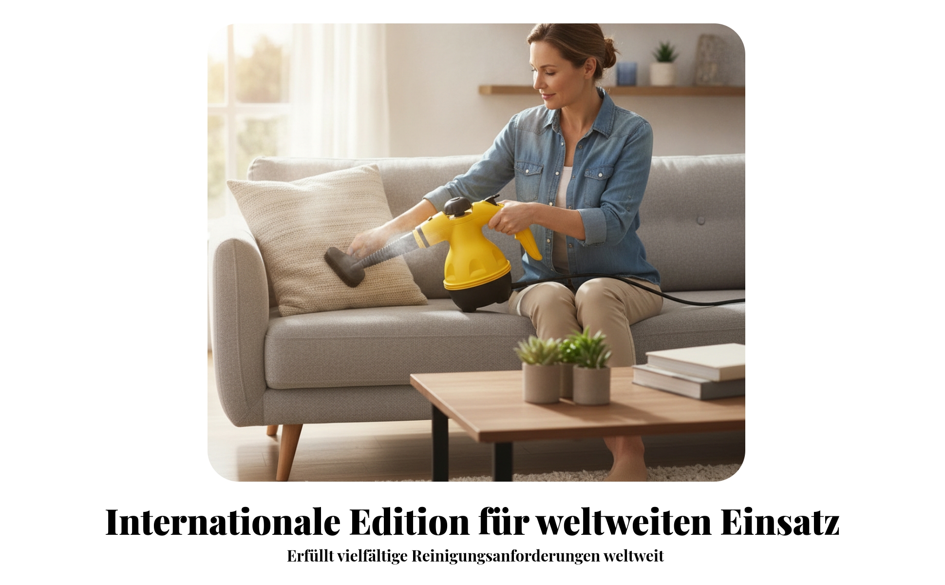 Handgehaltener Dampfreiniger Handlich Dampfreiniger mit Pistolengriff Tragbar