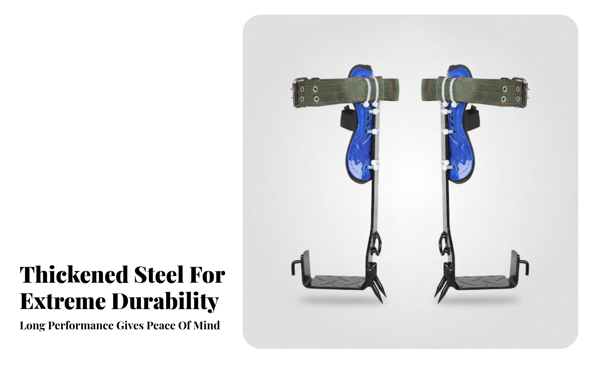 Arborist Climbing Spikes Traction Teeth Tree Climbing Spurs Foot Supports