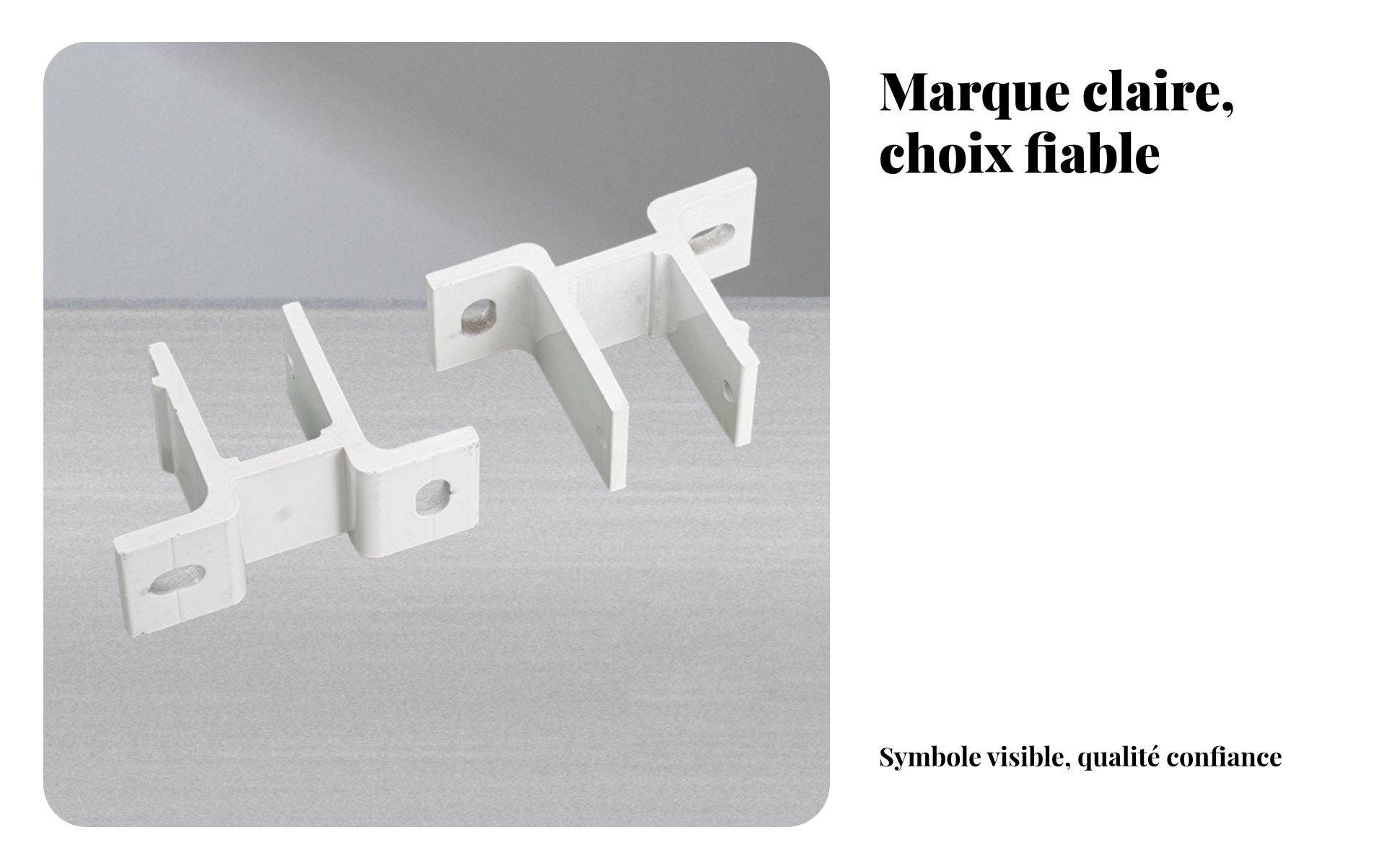 Support de Carport Blanc Support D'auvent En Alliage D'aluminium Rigide