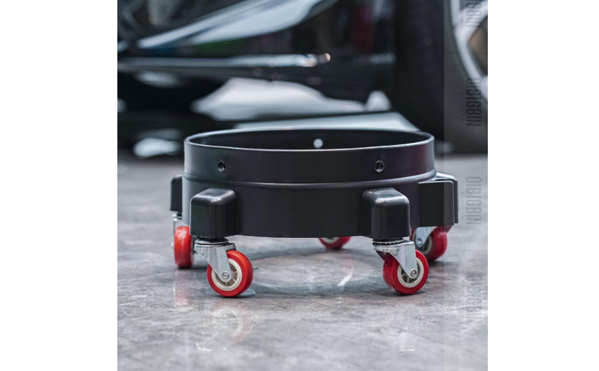 Pail Rolling Base Swivel Casters Round Pail Base Easy Mobility