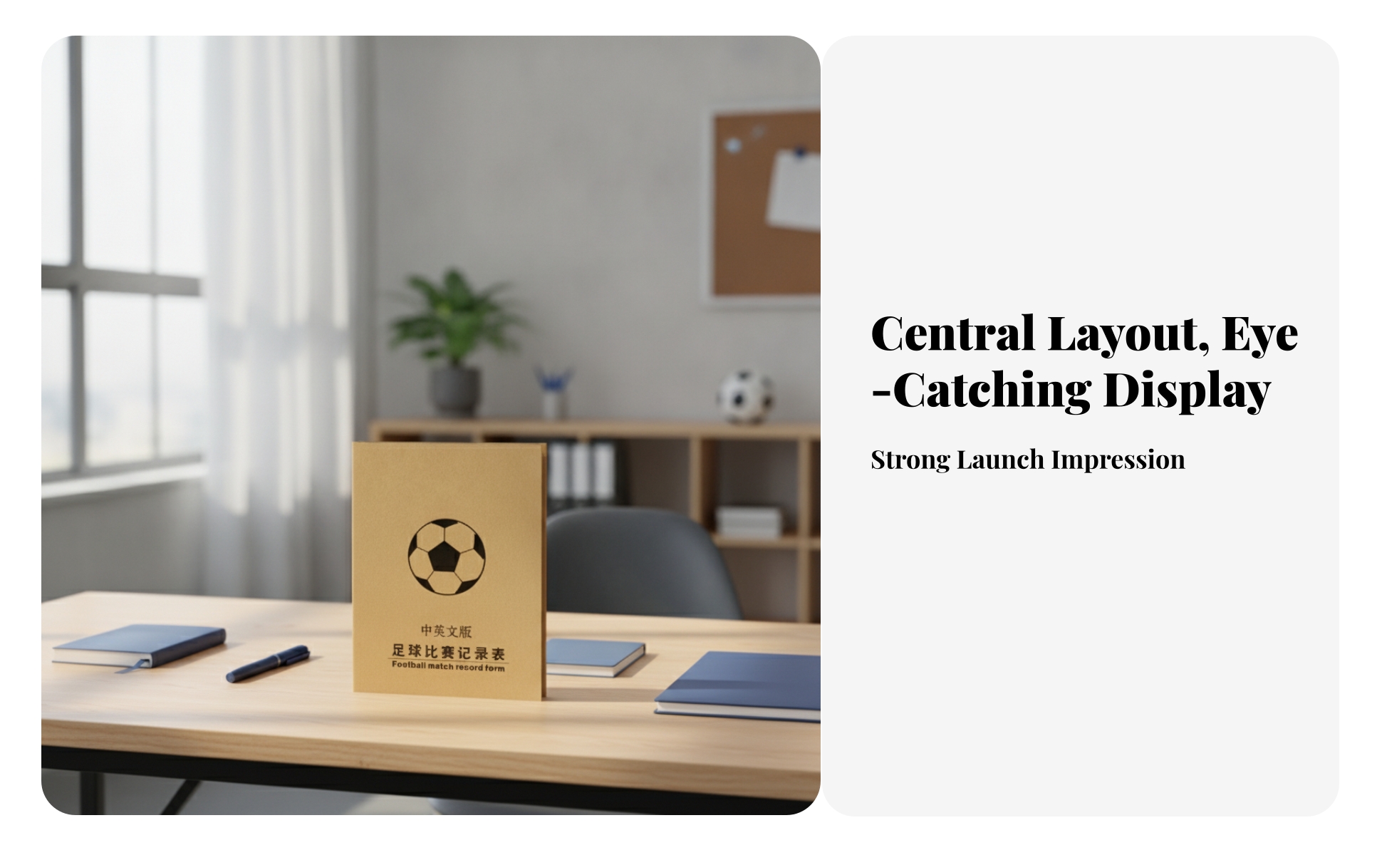 Football Match Log Book 3-Part Copies Soccer Scorebook Bilingual