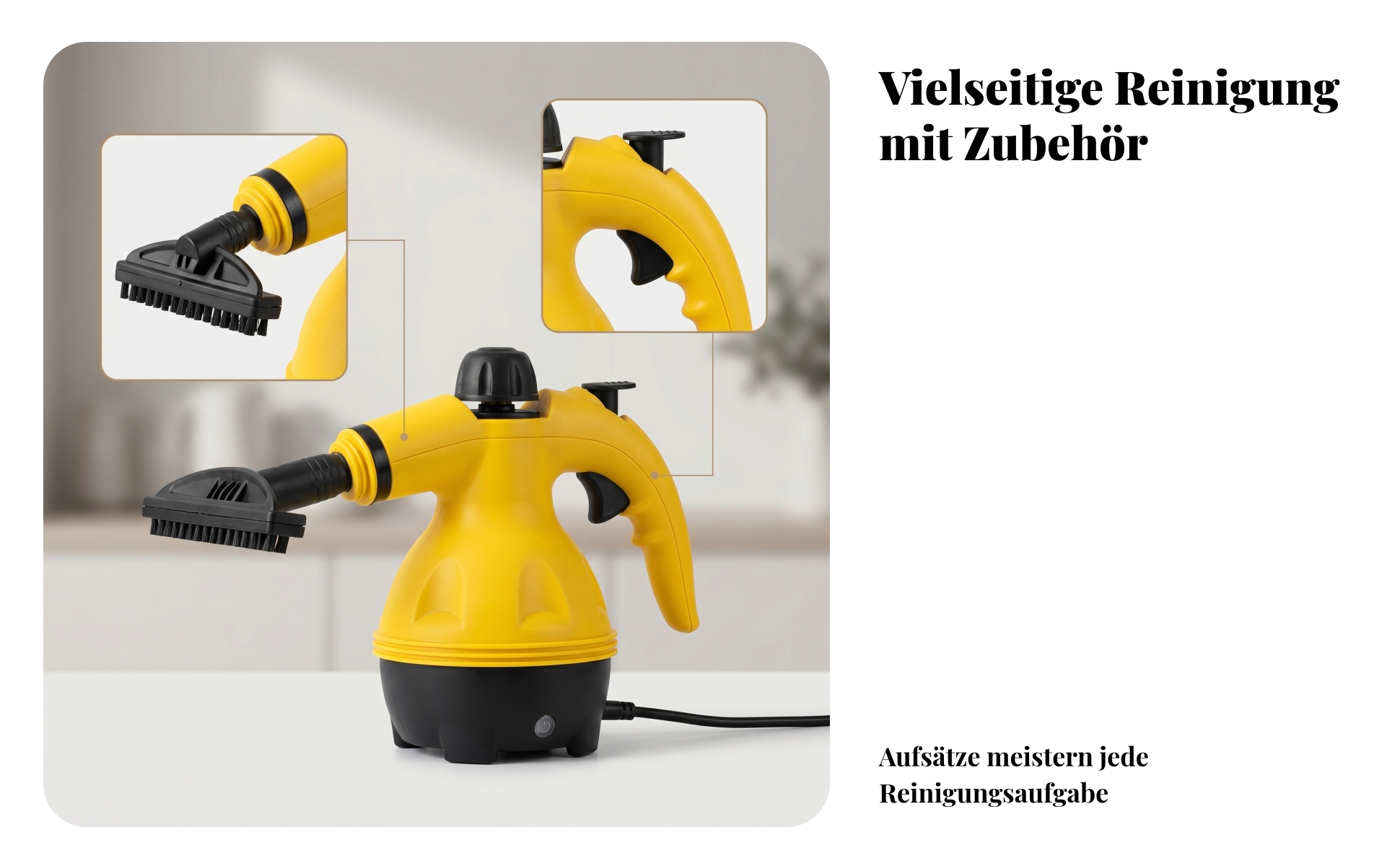 Handgehaltener Dampfreiniger Handlich Dampfreiniger mit Pistolengriff Tragbar